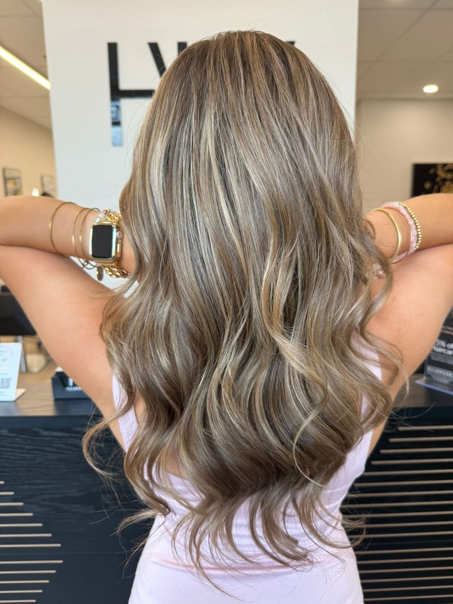 Hairworks Salon Windsor Facebook ad: At Hairworks, specialize in custom hair color, balayage…