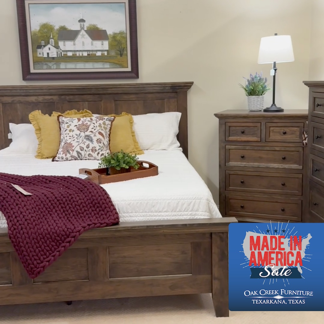 Oak Creek Furniture & Pantry Facebook ad: This President’s Day, OAK CREEK AMISH FURNITURE is…