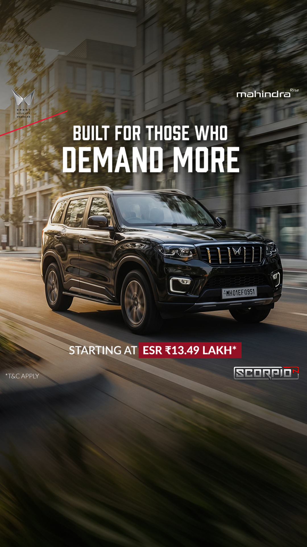 Mahindra Scorpio Facebook ad