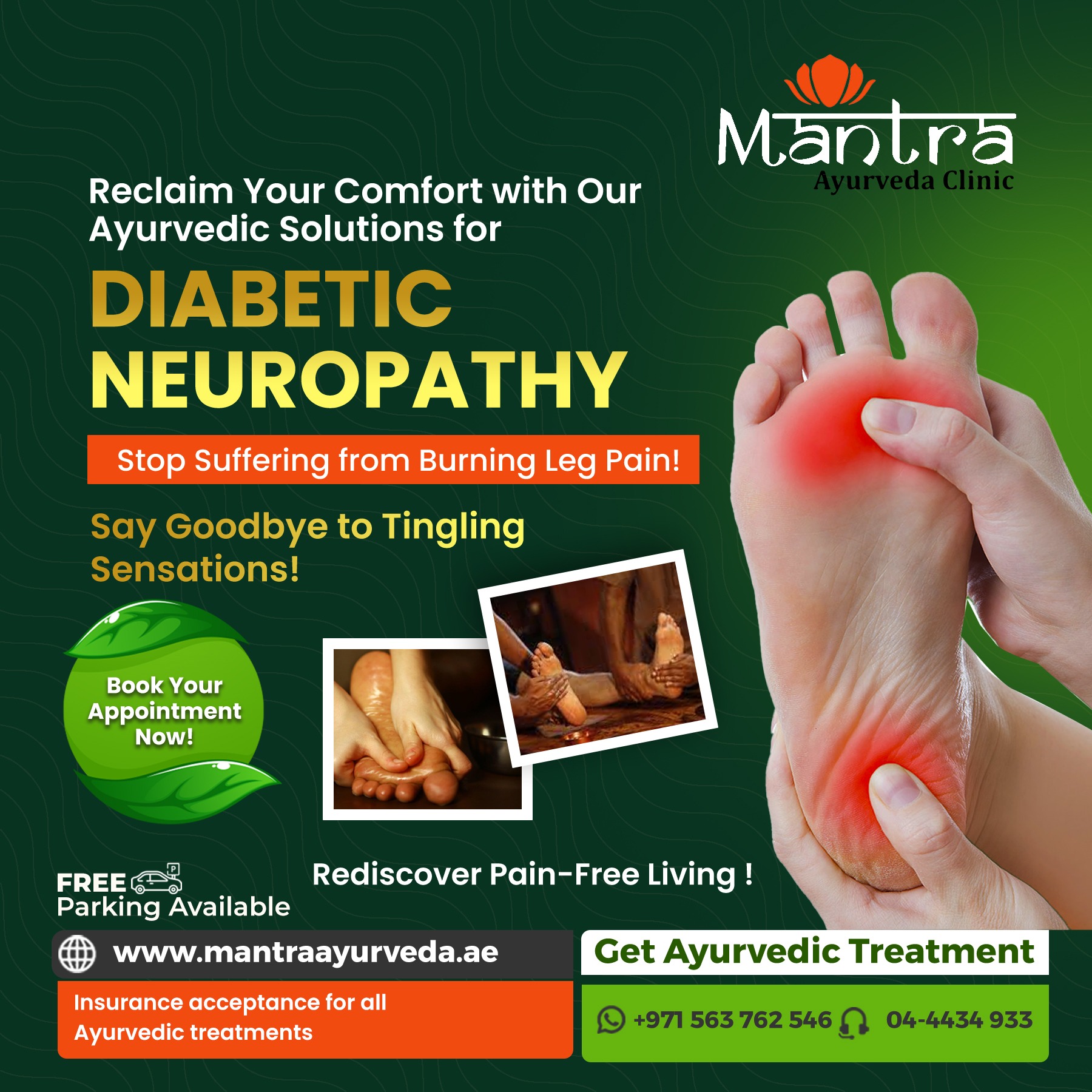 Mantra Ayurveda Clinic Facebook ad