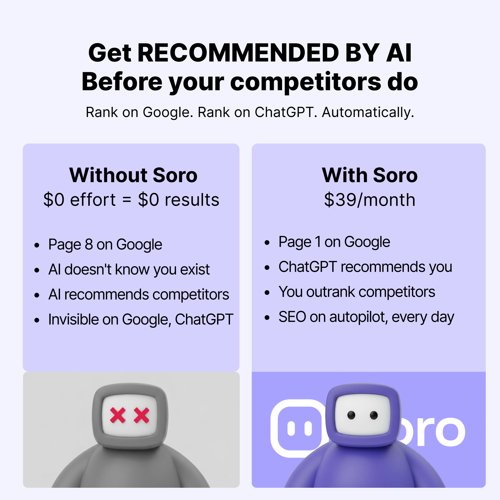 Soro SEO Facebook ad