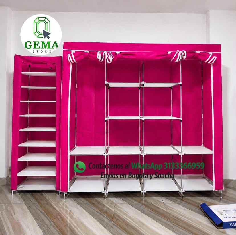 Geber Romero Facebook ad: Combo Clóset + Zapatero De Tela (Ahorra Espacio)…