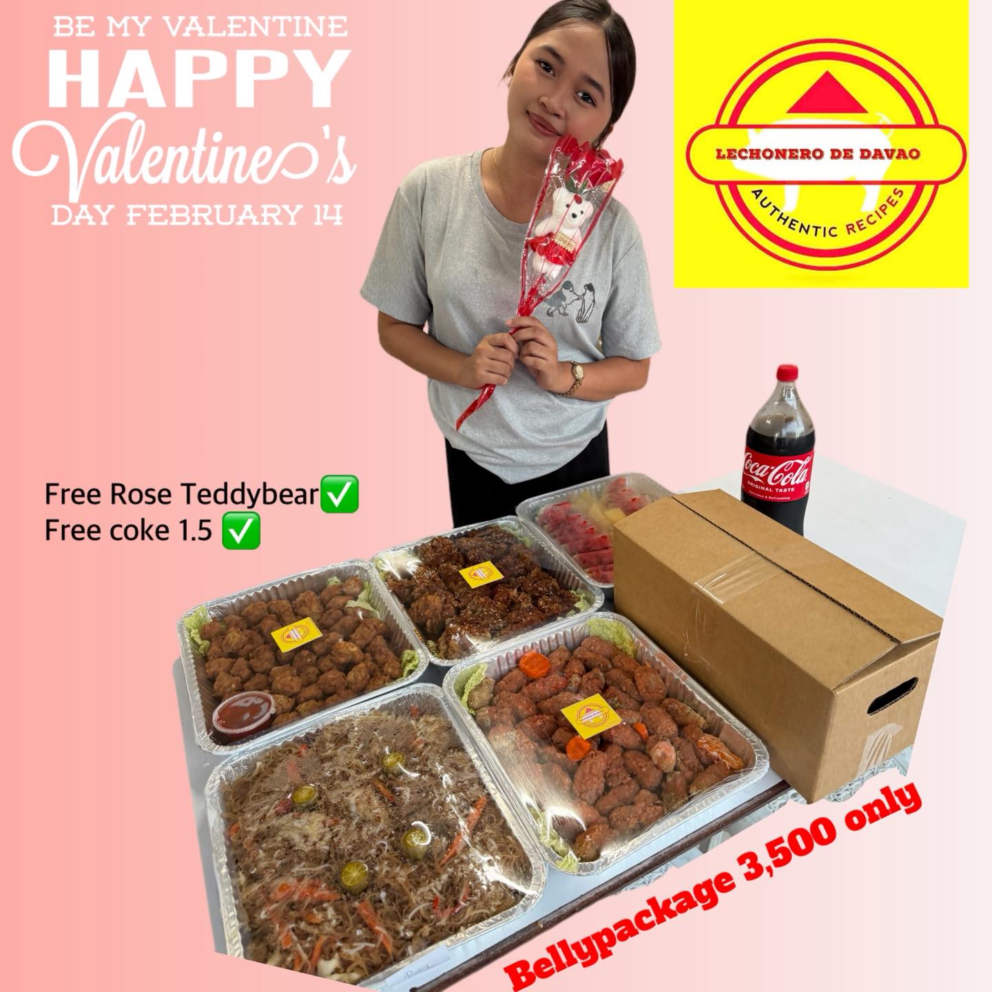 Lechonero De Davao Facebook ad: Valentine's Promo