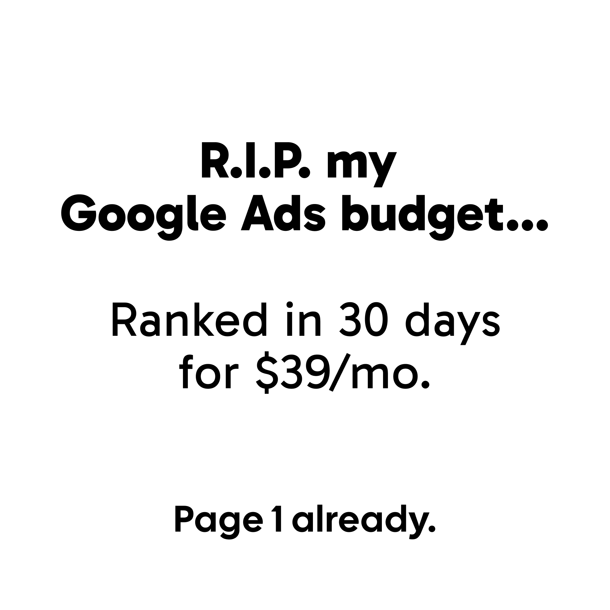 Soro SEO Facebook ad