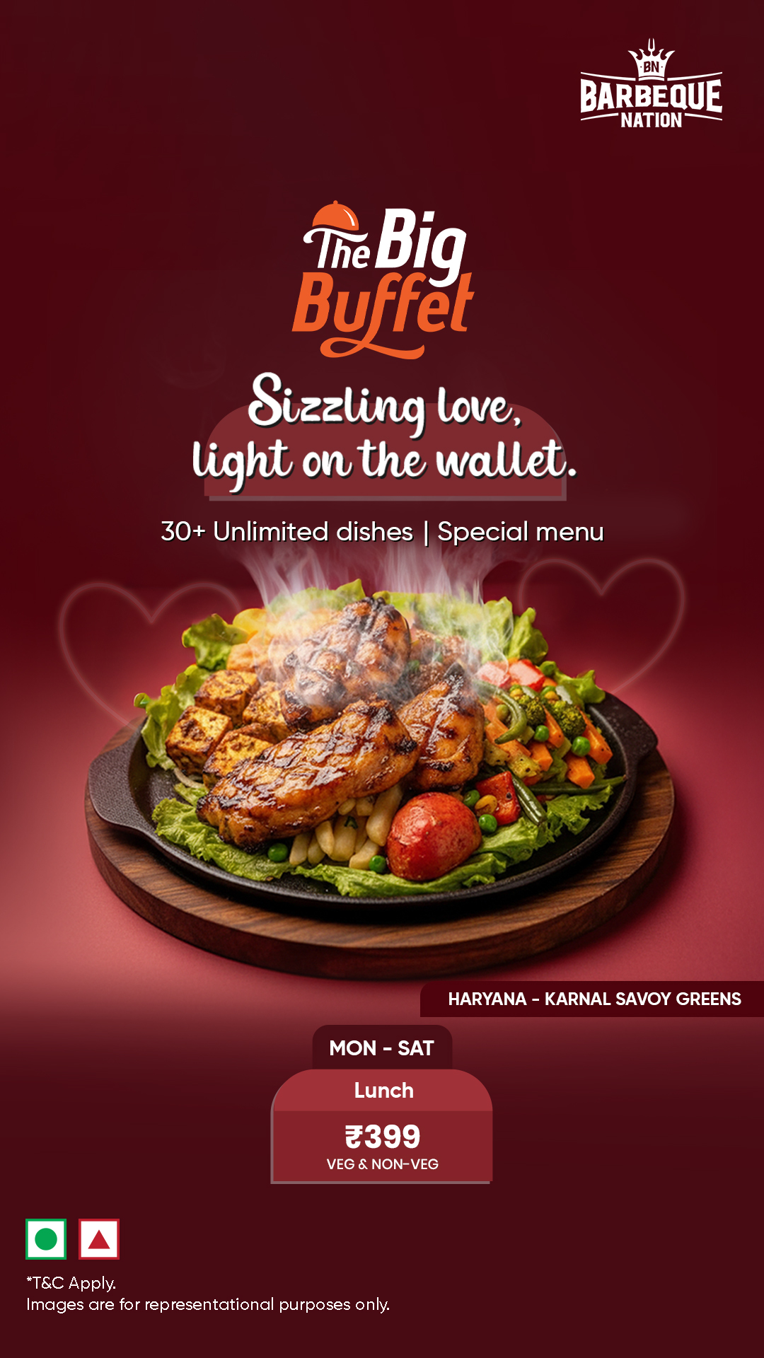 Barbeque Nation Facebook ad