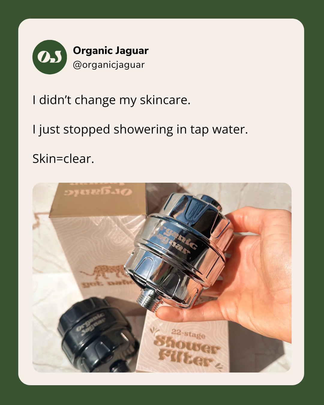 Organic Jaguar Facebook ad