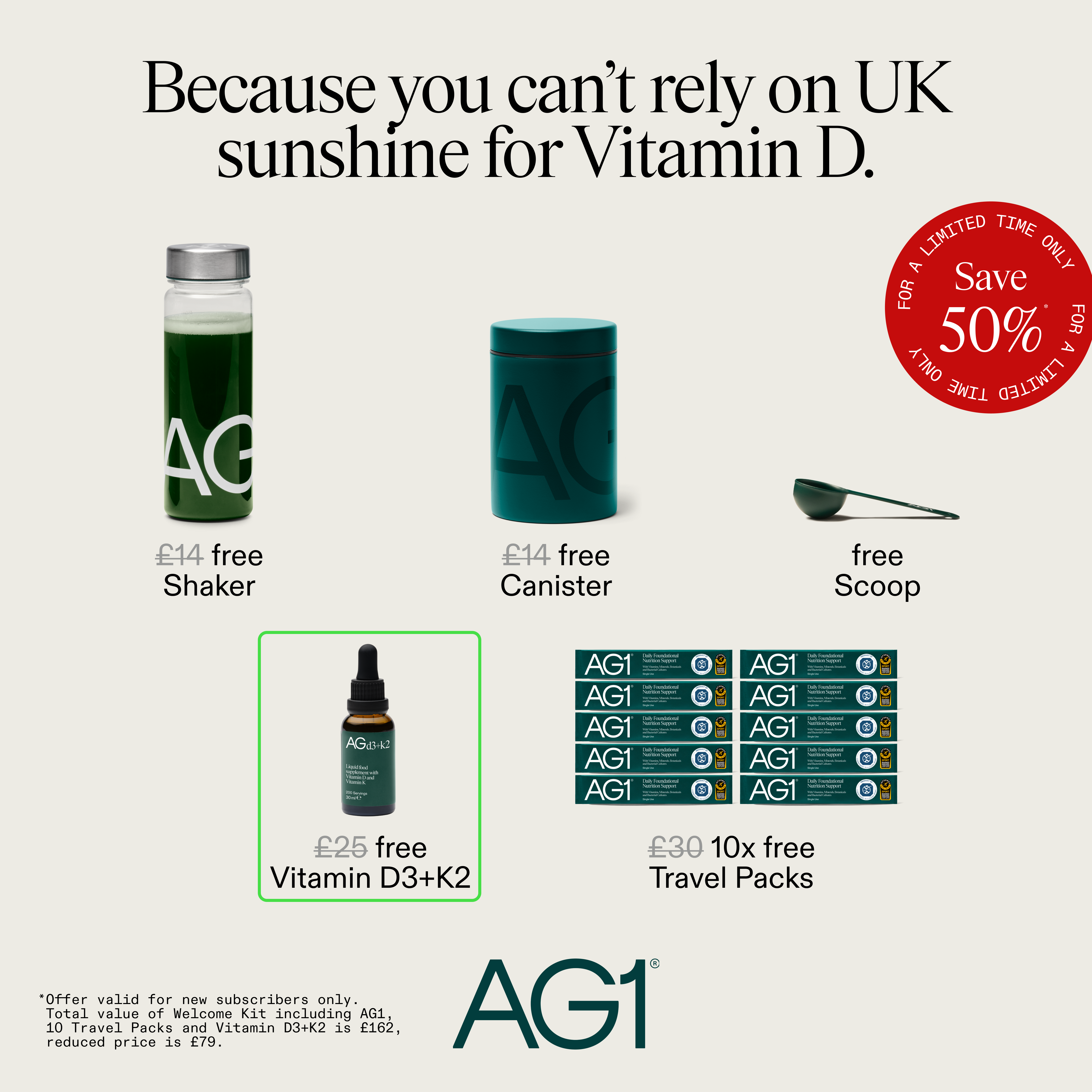 AG1 by Athletic Greens Facebook ad