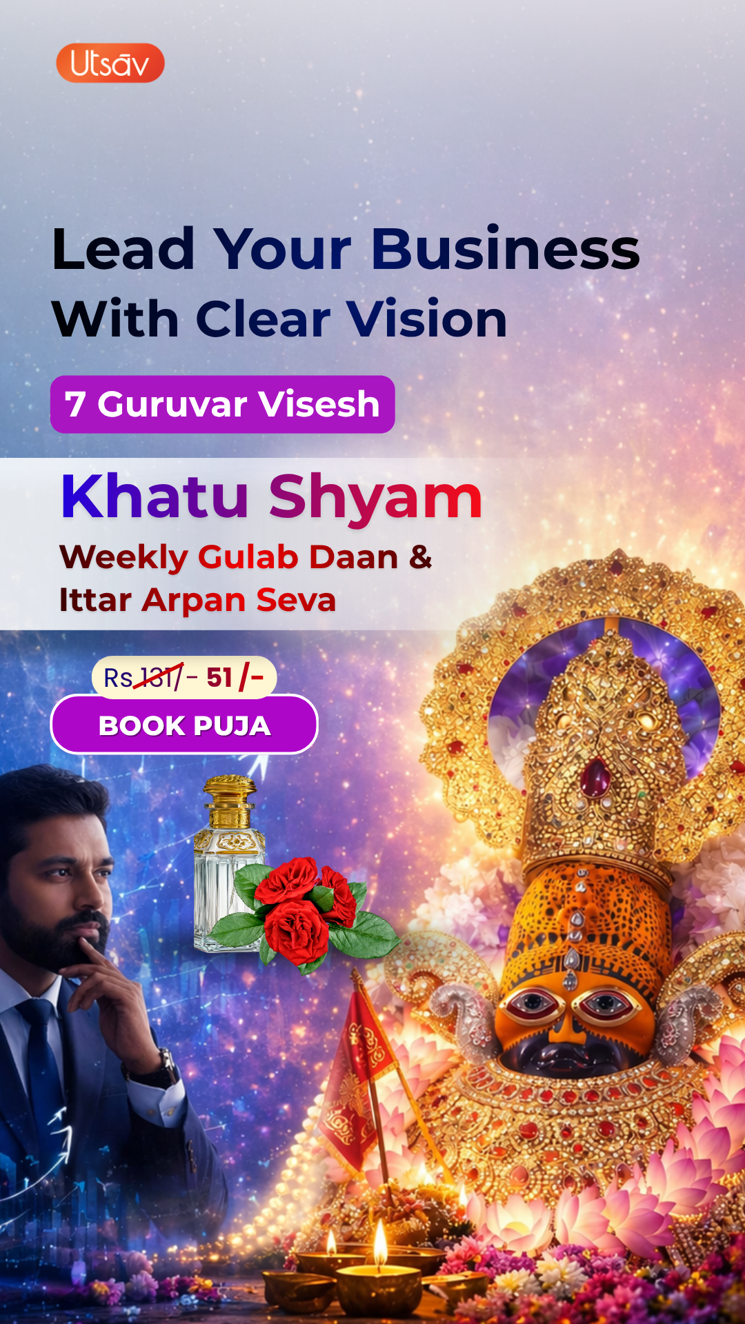 Utsav App : India’s most Loved  Puja Booking App Facebook ad