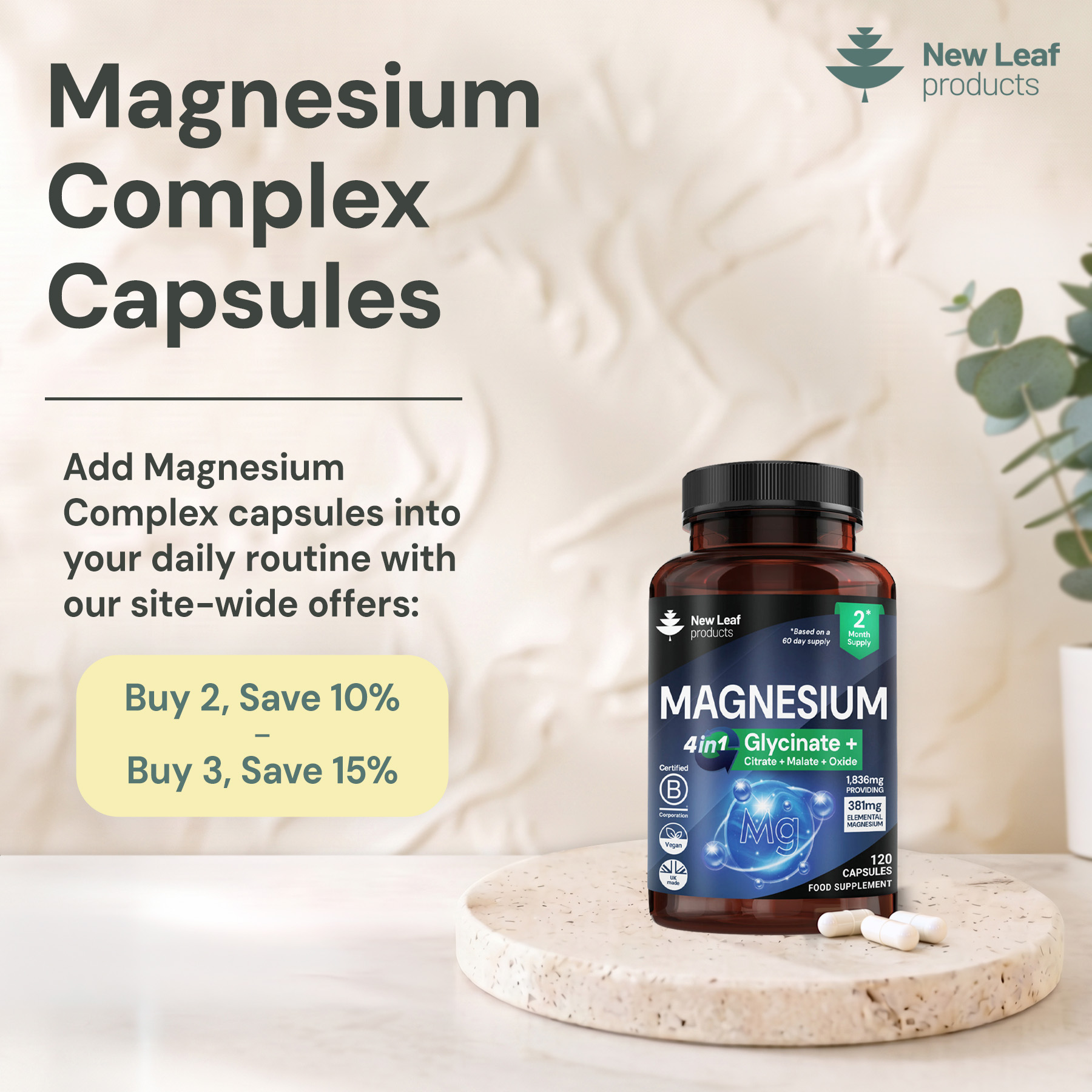 New-Leaf-Products.com Facebook ad