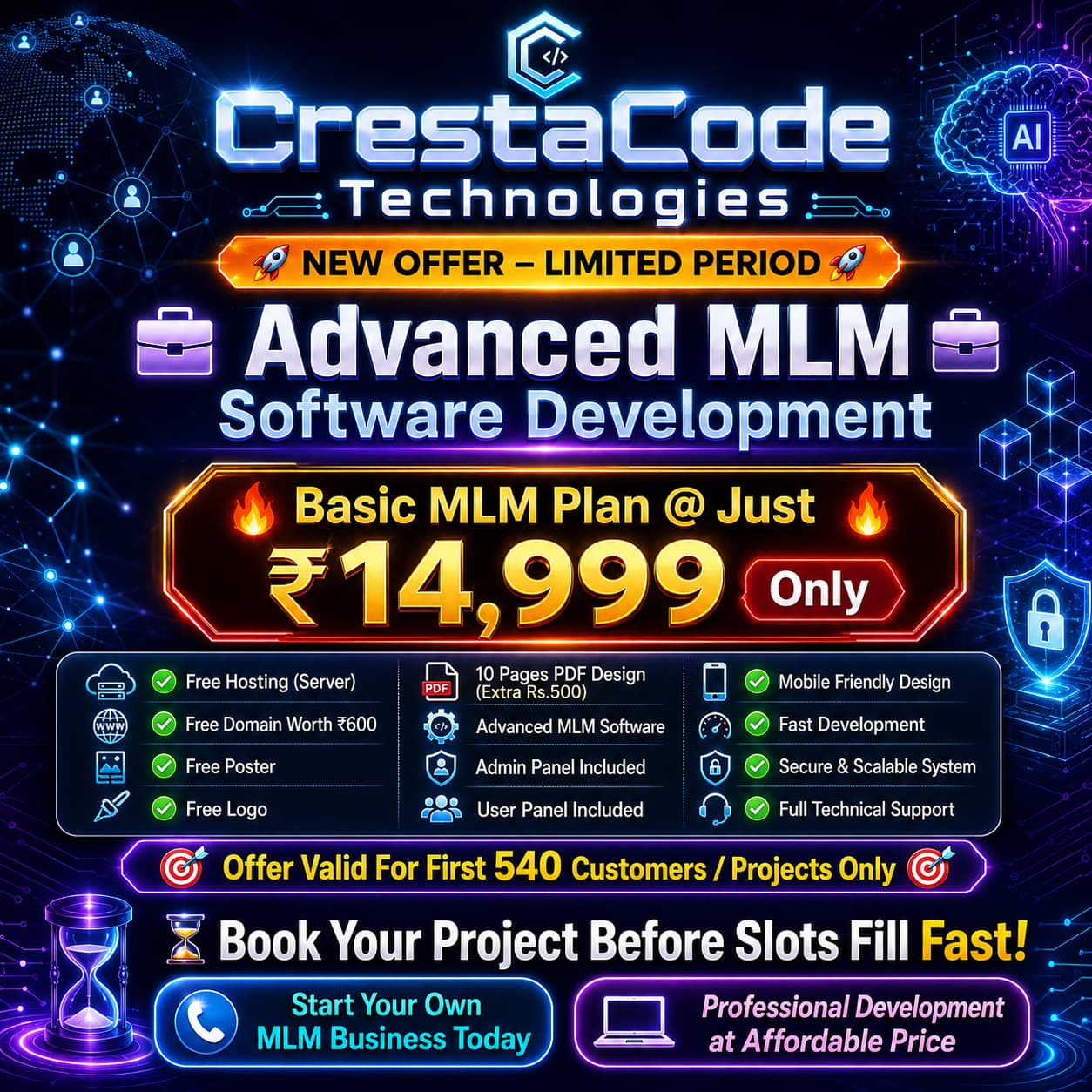 CrestaCode Technologies Facebook ad: Book Your Slot Now: https://jdgov.org/offer/