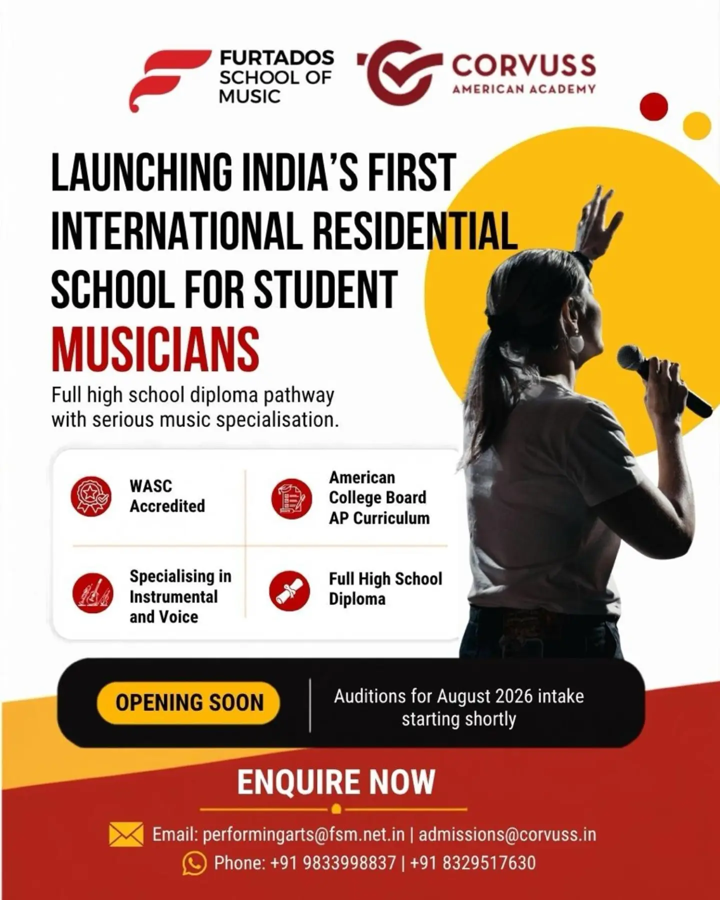 Furtados School of Music - FSM Facebook ad: FSM CAA | India's First High School for Student Musicians