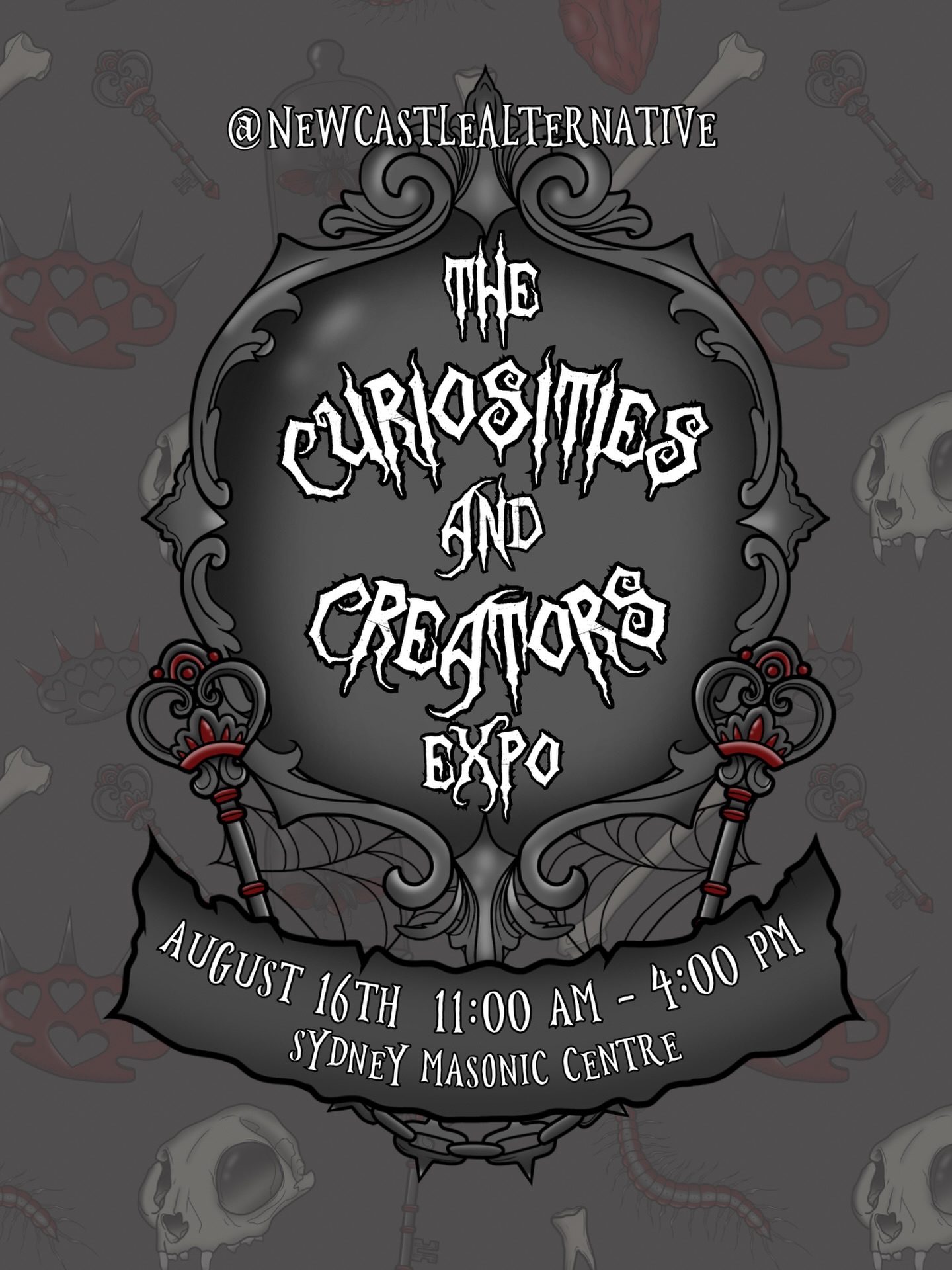 Newcastle Alternative Facebook ad: THE CURIOSITIES AND CREATORS EXPO