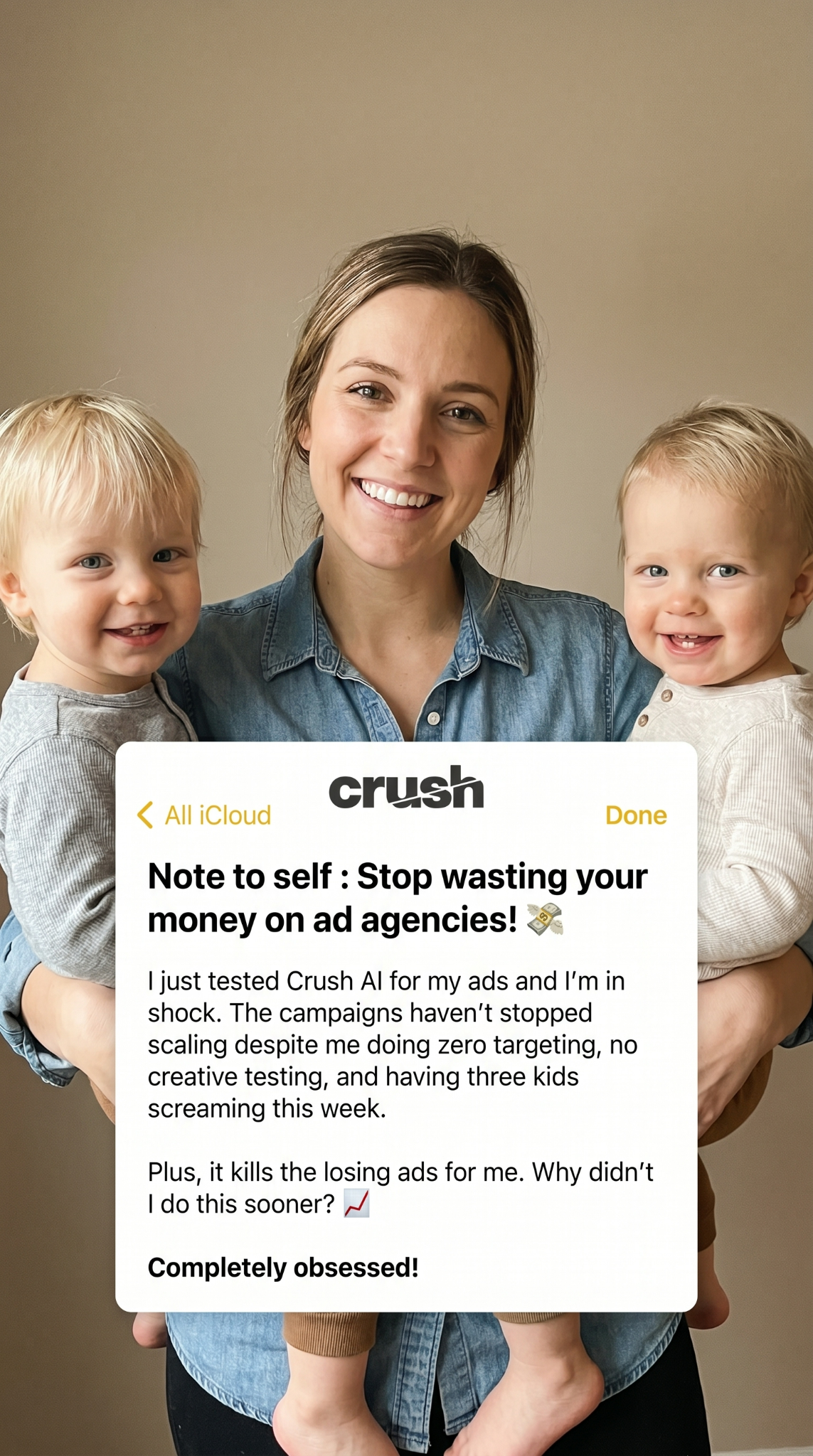 trycrush.ai Facebook ad