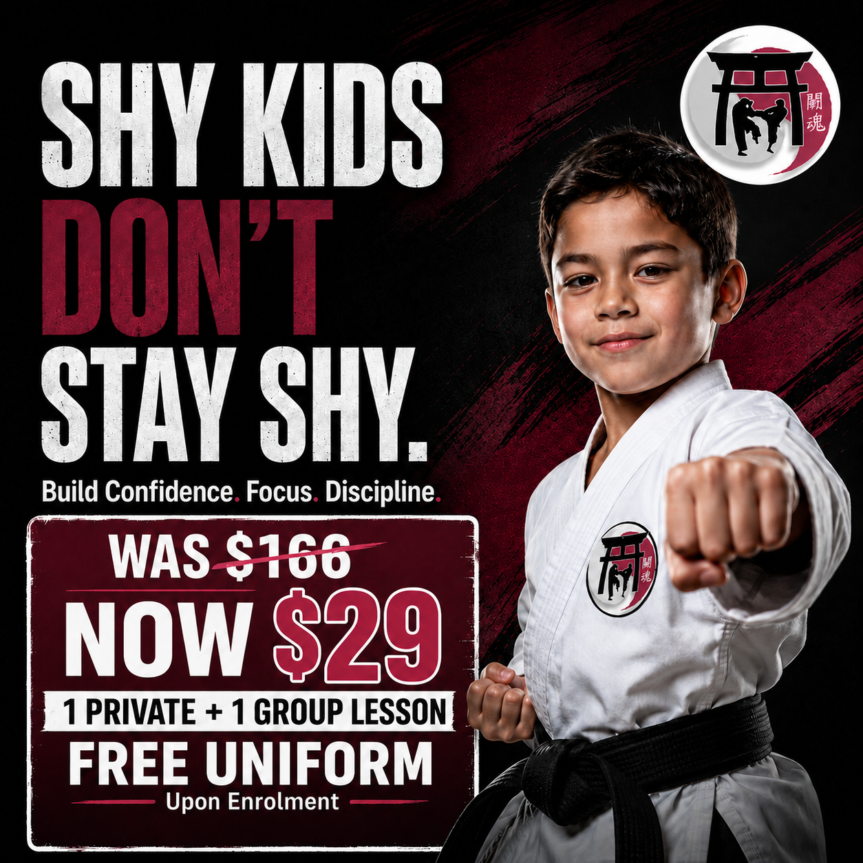 Combined Martial Arts Nerang Facebook ad