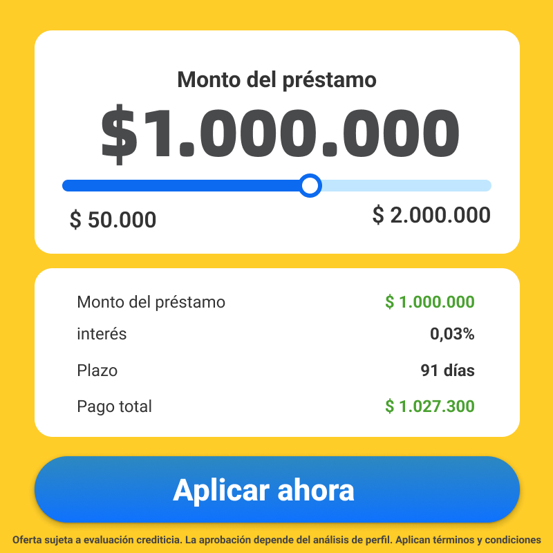 Andy-Argentina Facebook ad: OBTEN UN PRÉSTAMO RÁPIDO