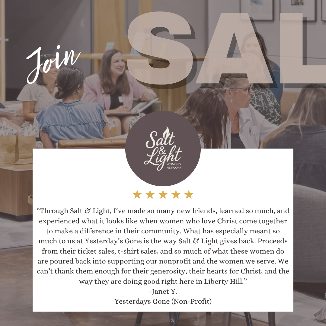 Salt and Light Women's Network Facebook ad: Building a business is an incredible journey.