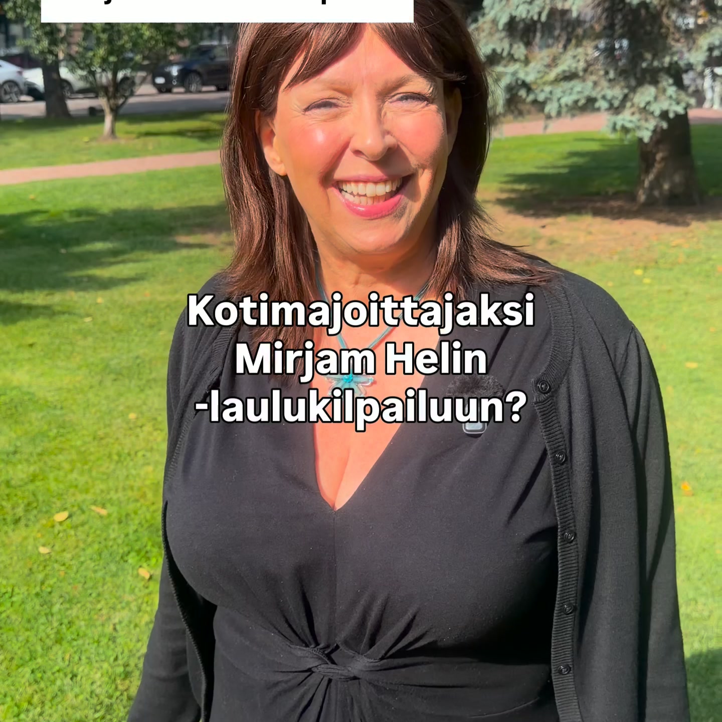 The Mirjam Helin International Singing Competition Facebook ad: Sinustako kotimajoittaja Mirjam Helin -laulukilpailuun?