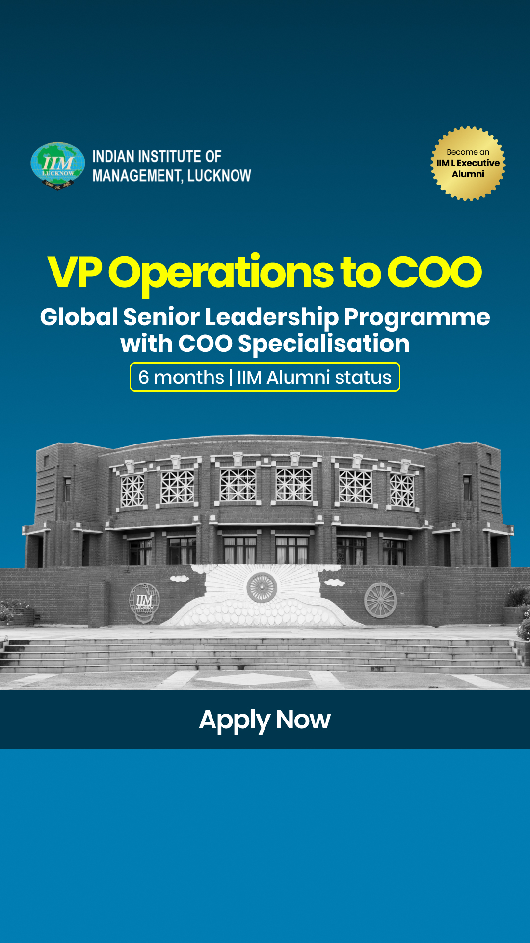 IIM Lucknow - Global Senior Leadership Programme Facebook ad from May 28, 2026