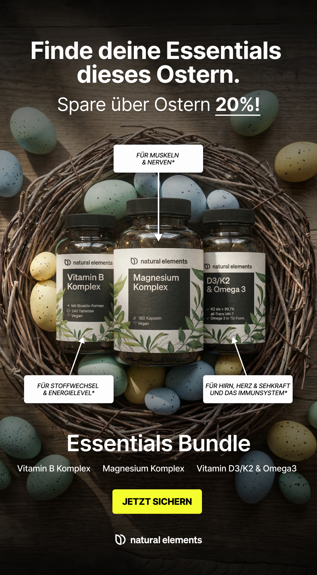 natural elements Facebook ad