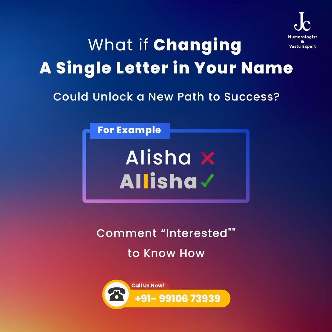 Dr. J C Chaudhry Facebook ad: Crack the Code of Your Name's Numerology