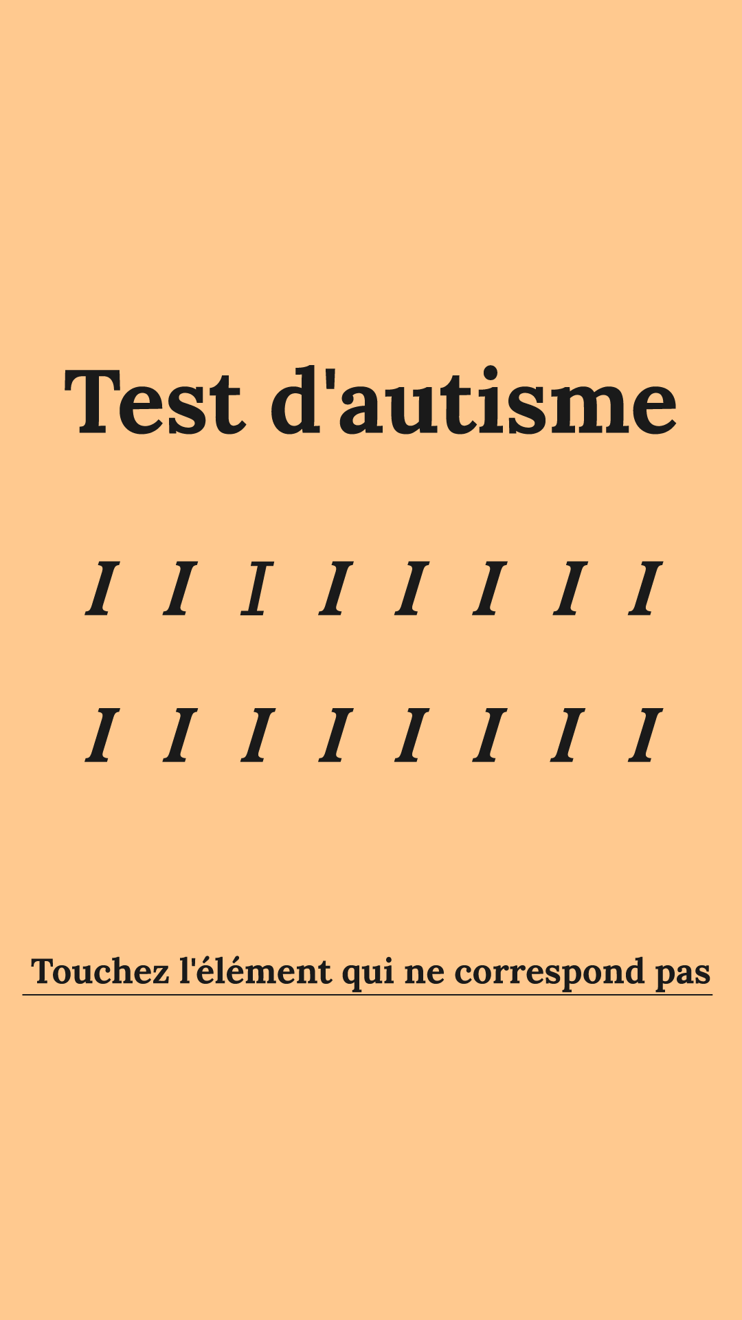 International IQ test Facebook ad