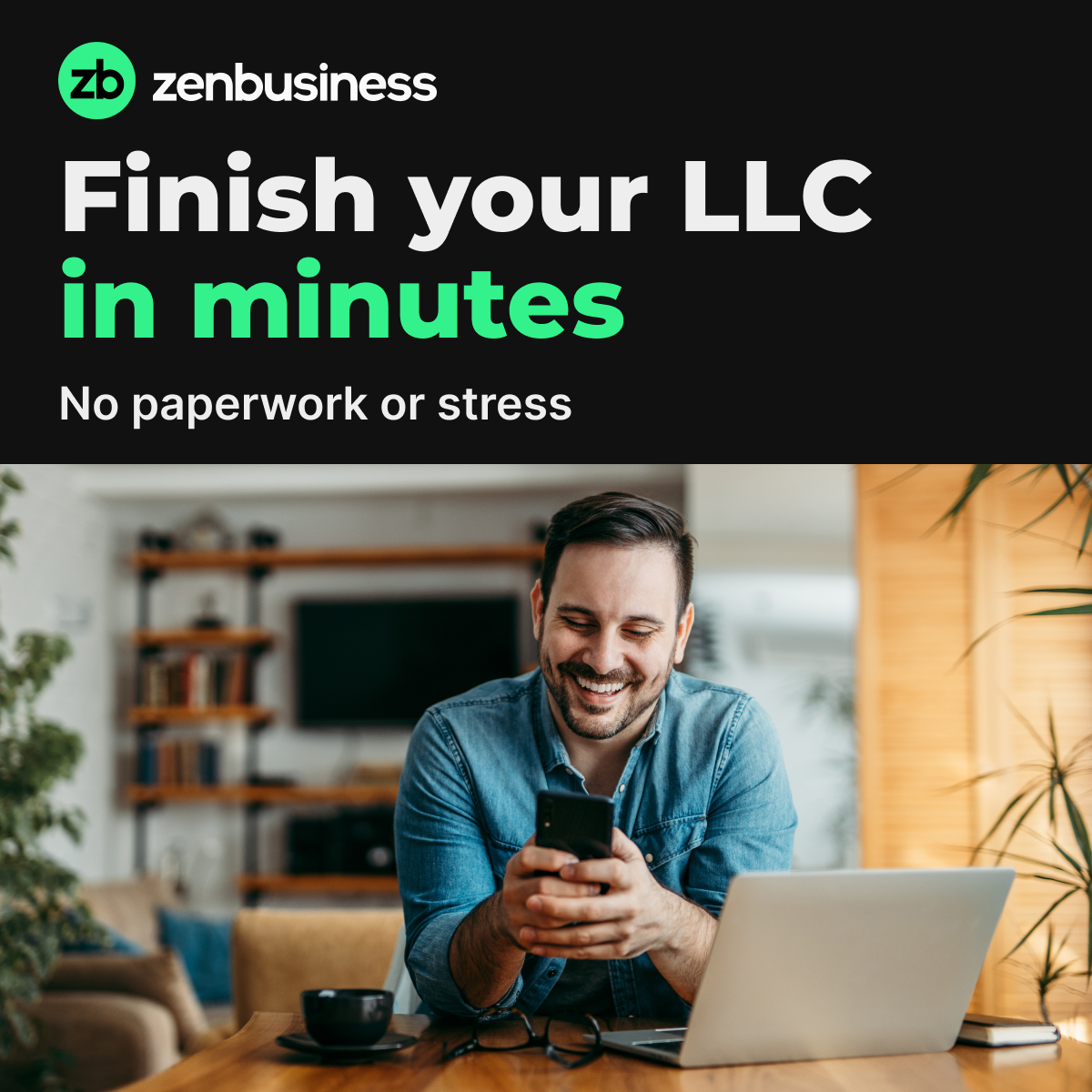 ZenBusiness Facebook ad