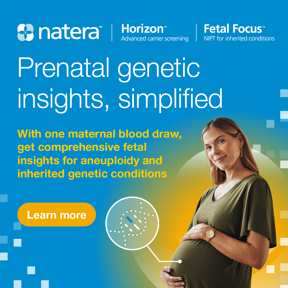 Natera Facebook ad: Fetal Focus, Natera's single-gene NIPT