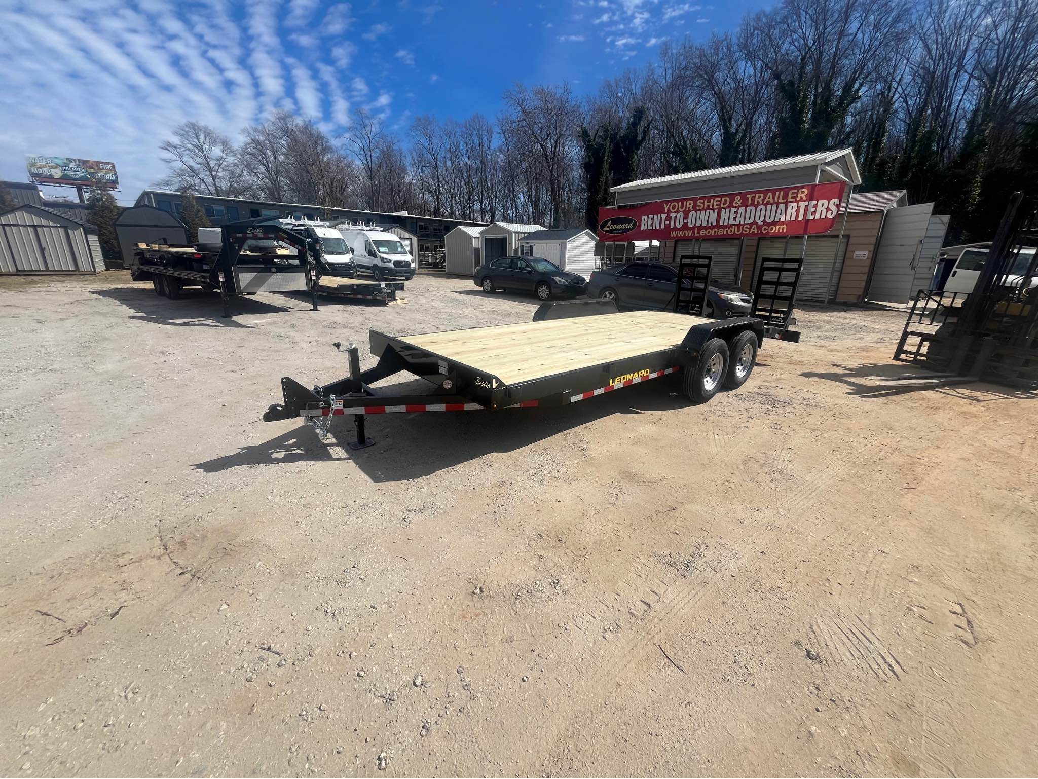 Leo Green SC Facebook ad: 2026 Leonard Equiptment Haulers 14K several syles…