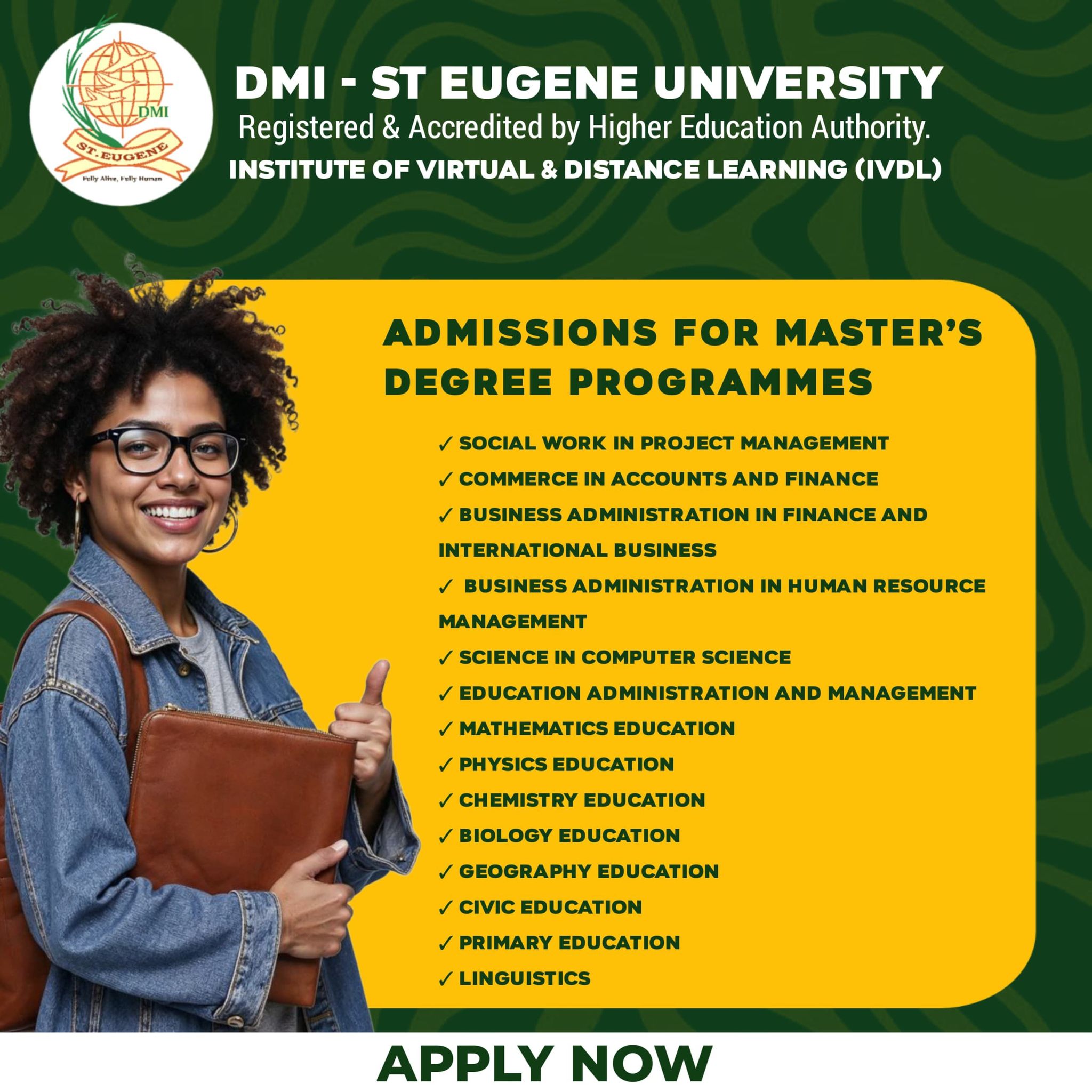 DMI St. Eugene University Enrolments Facebook ad