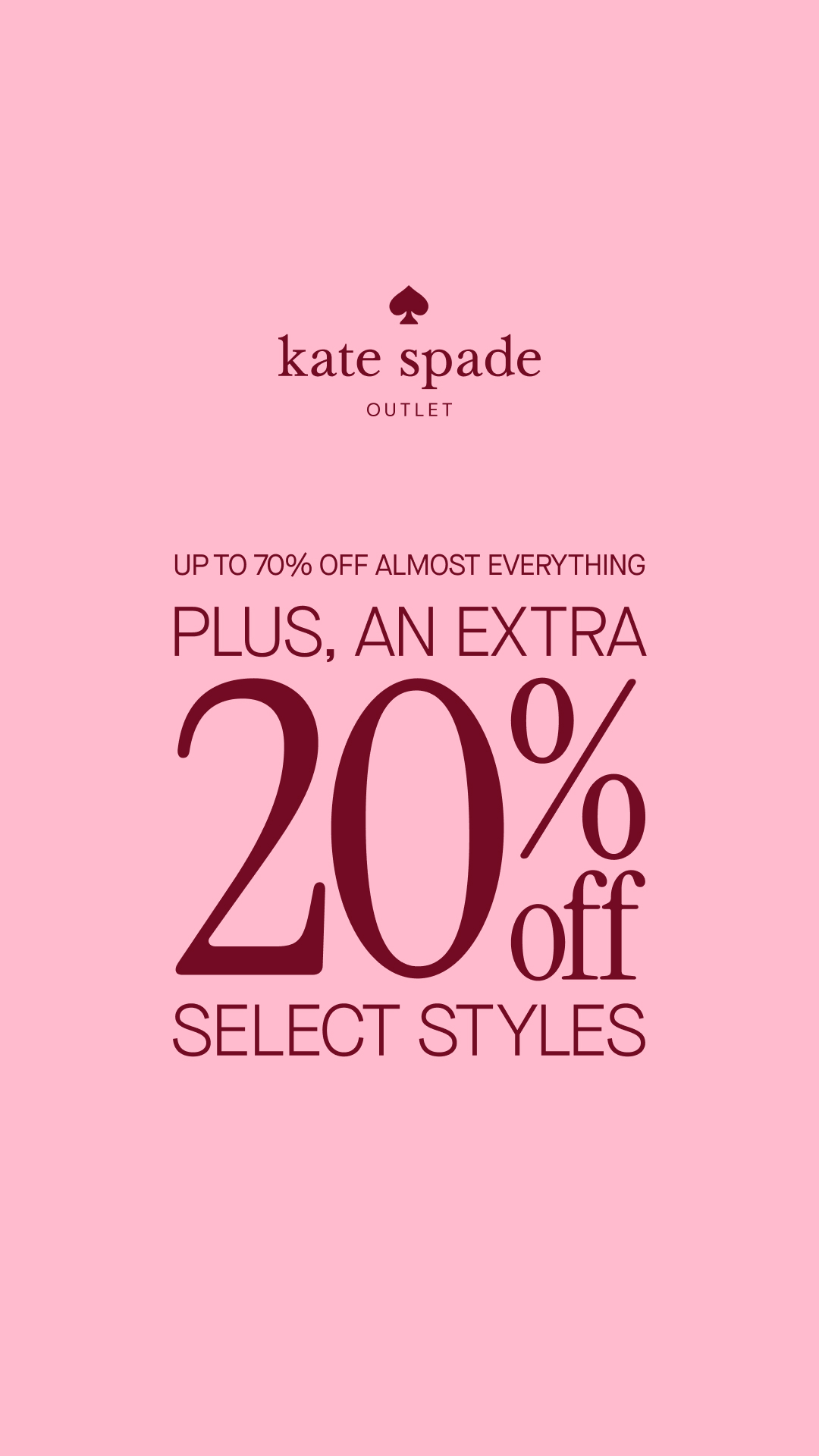 kate spade new york Facebook ad