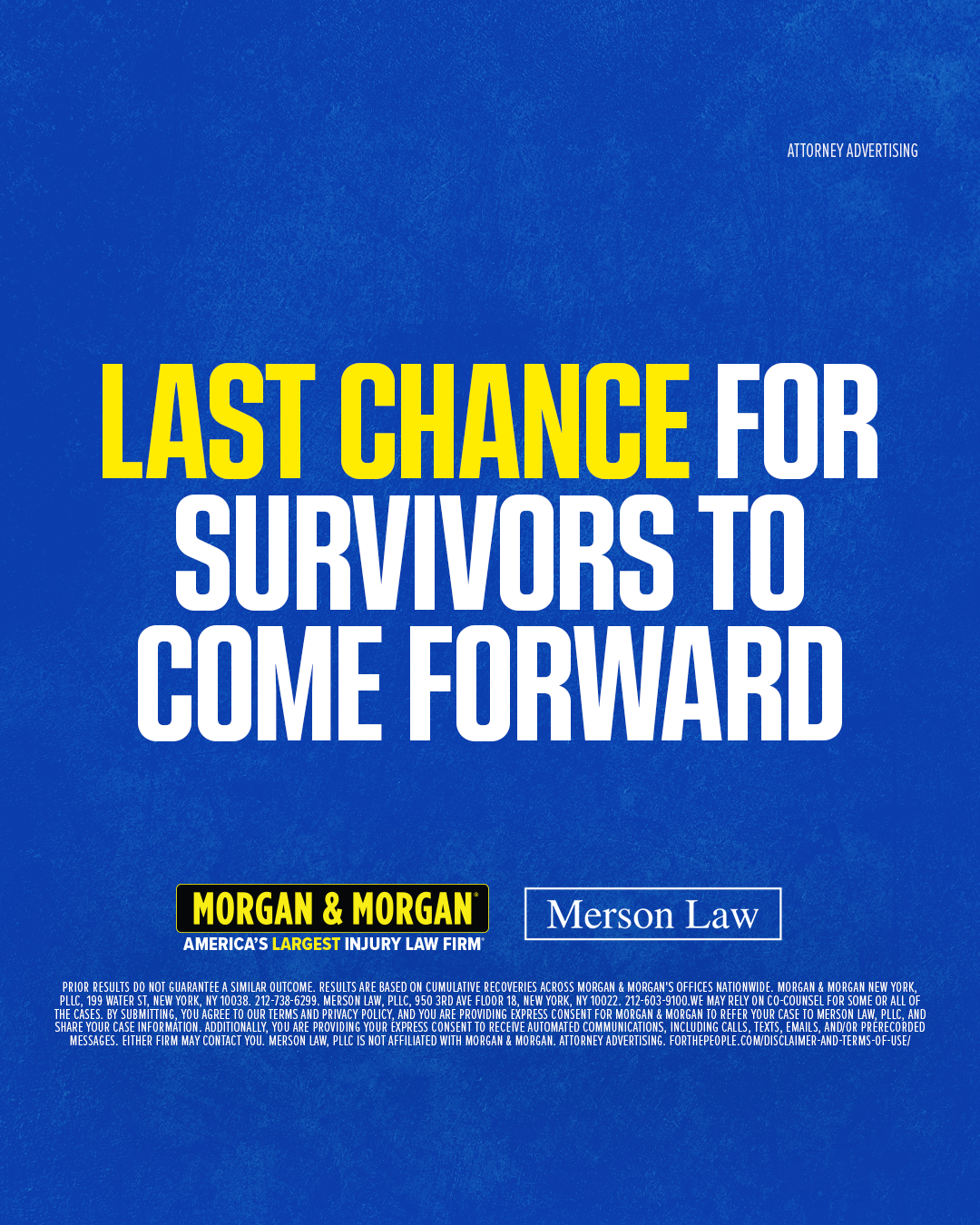 Morgan & Morgan Facebook ad