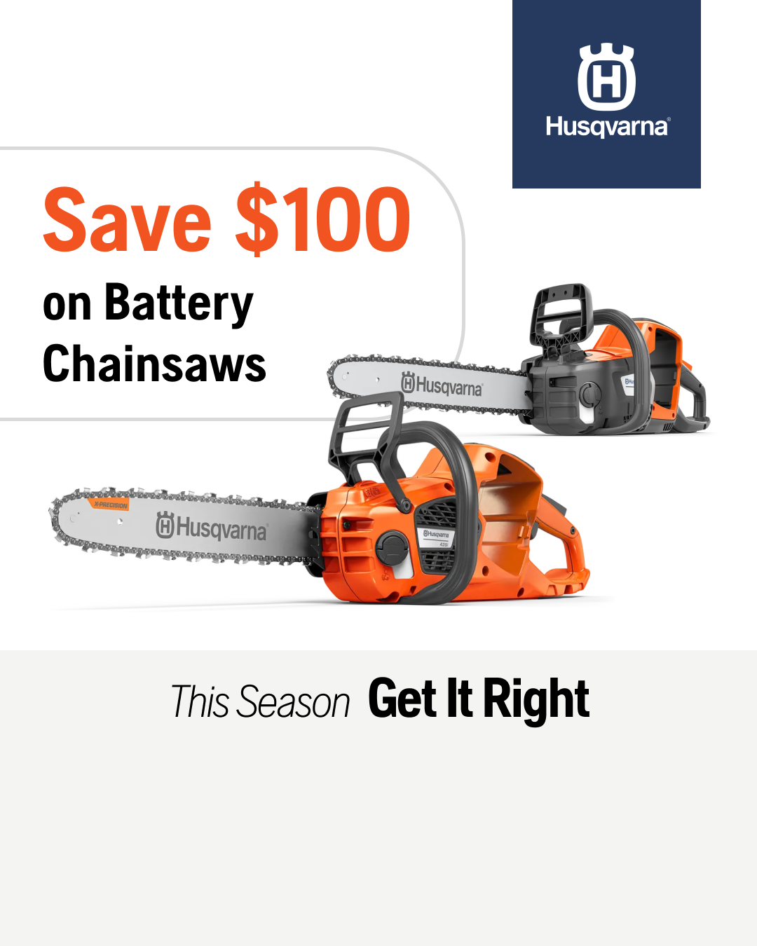 Husqvarna Facebook ad