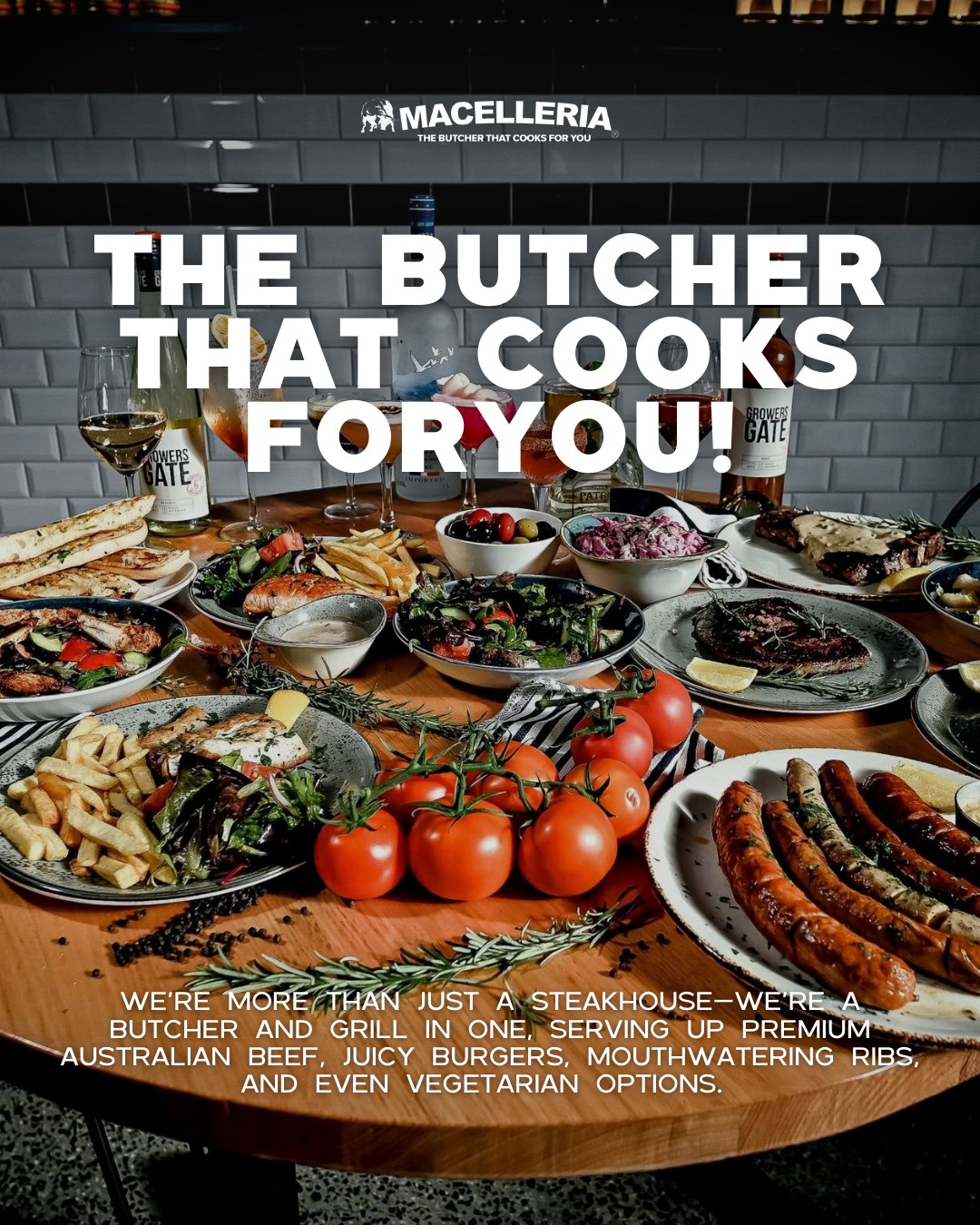 Macelleria Victoria Facebook ad: Macelleria, The Butcher That Cooks for You!