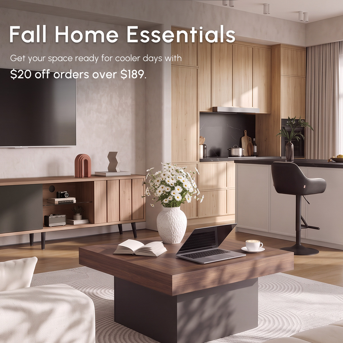Aosom Facebook ad: Get Your Home Fall-Ready
