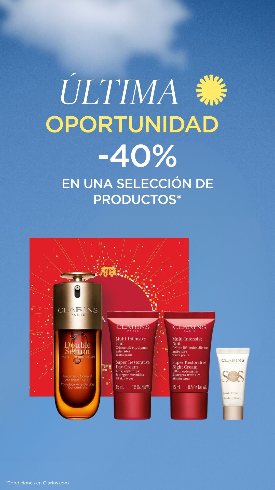 Clarins Facebook ad