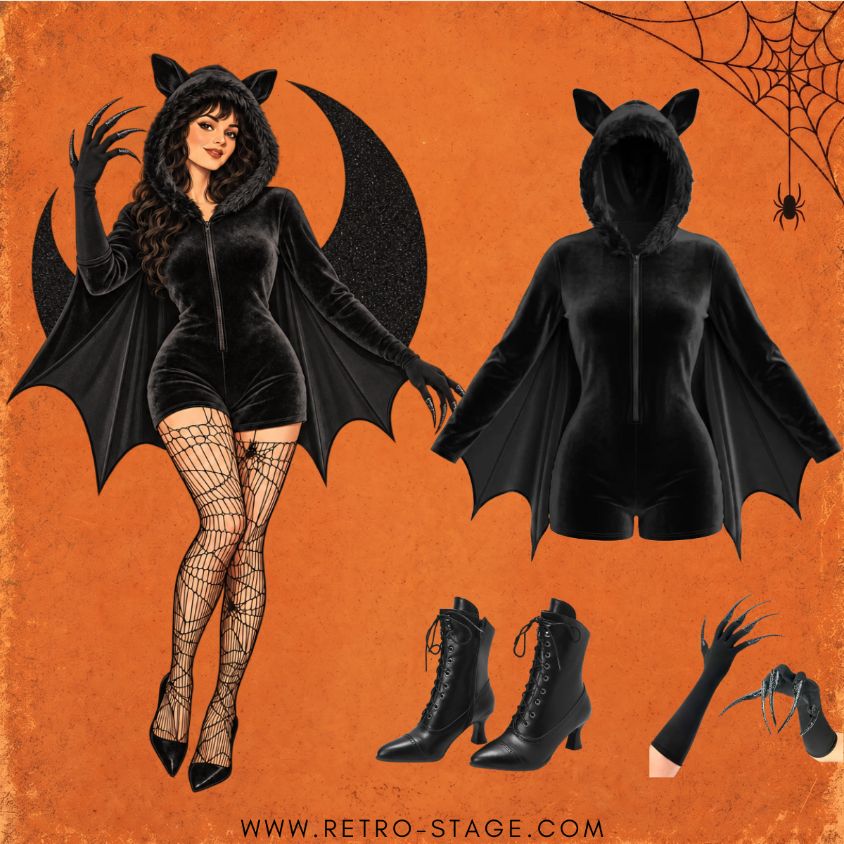 Retro-Stage Facebook ad: Halloween Clothing, Dress & Outfit