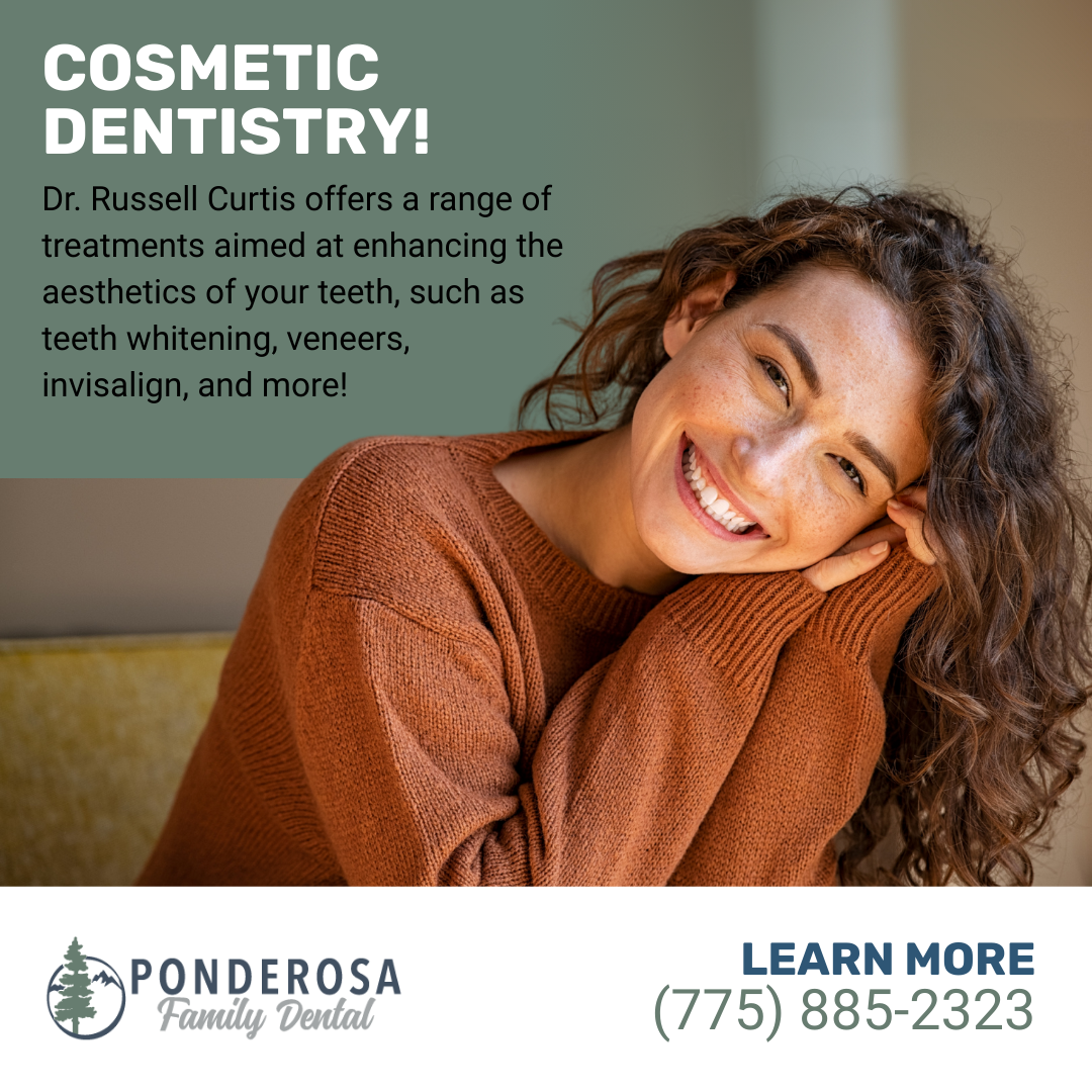 Ponderosa Family Dental Facebook ad from Feb 16, 2026
