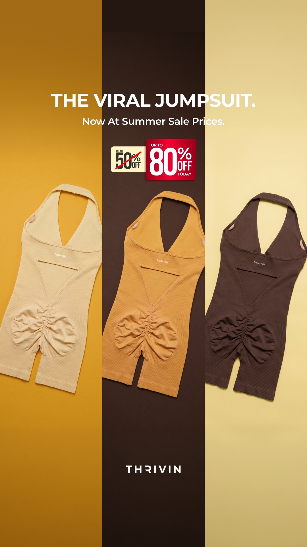 Thrivin leggings Facebook ad: Up To 80% Off Ends Soon