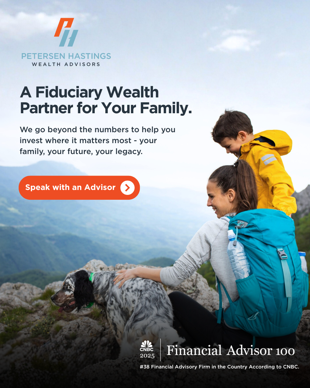 Petersen Hastings Wealth Advisors Facebook ad: A Fiduciary Partner for Your Family