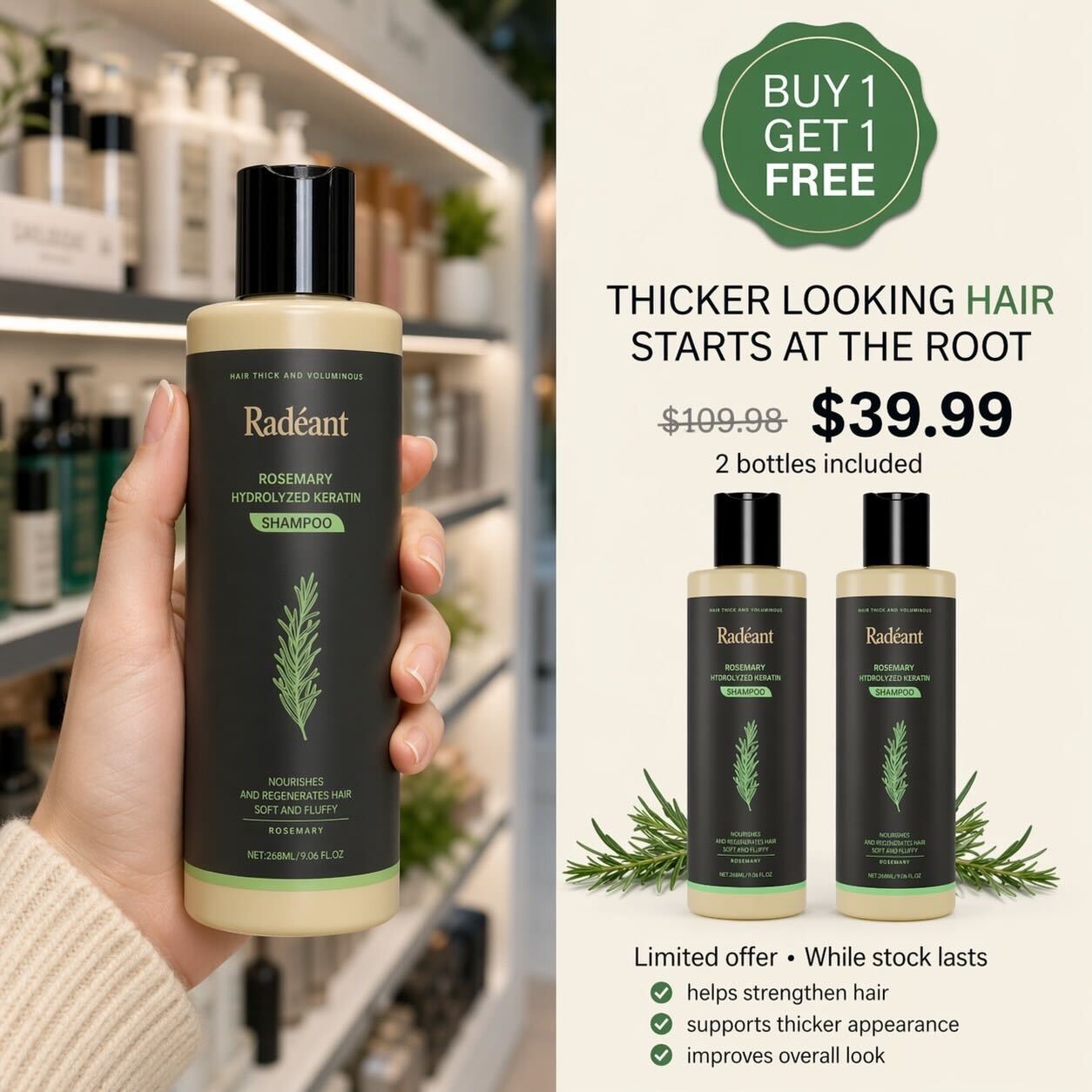 Radiant Root Facebook ad