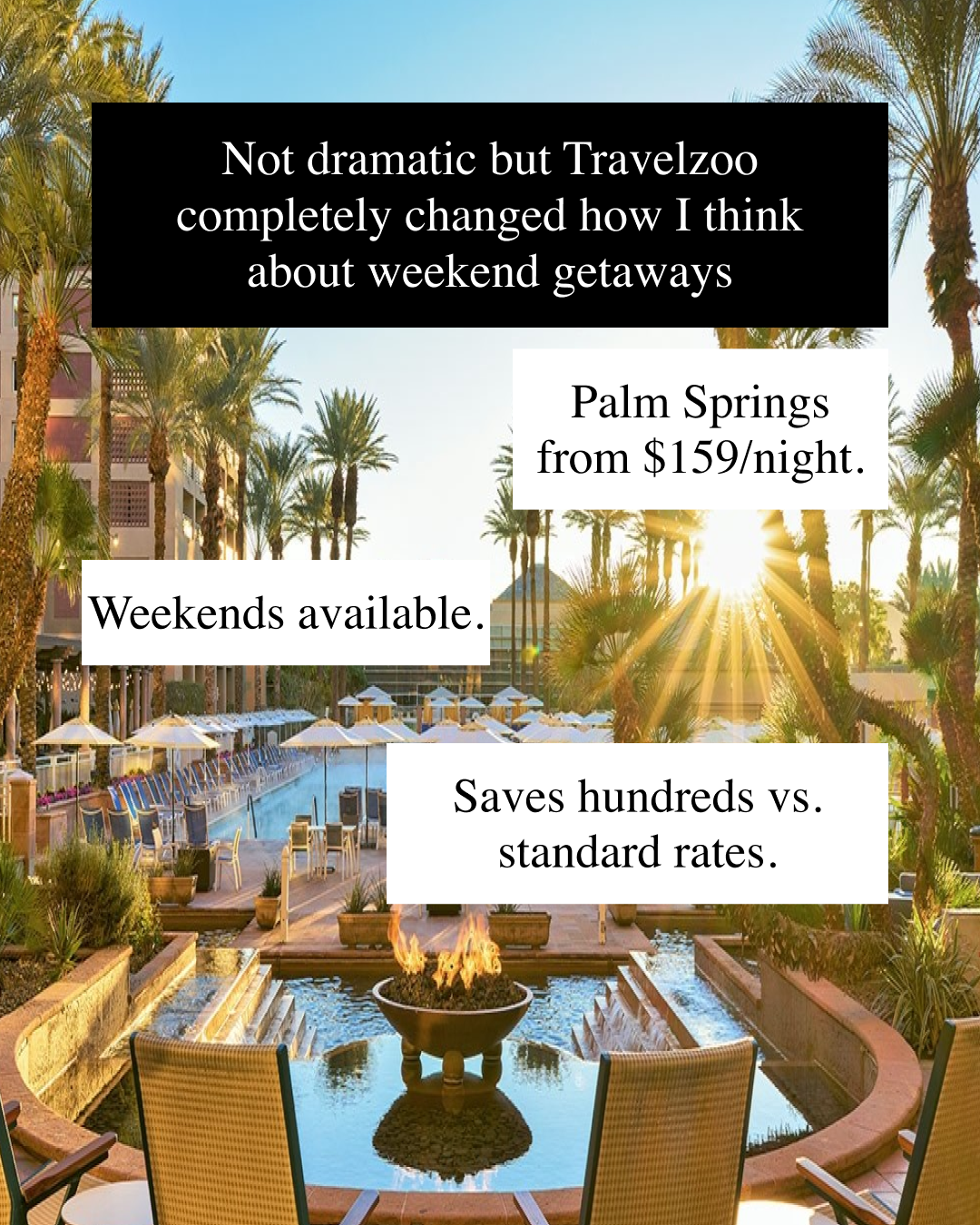 Travelzoo Facebook ad