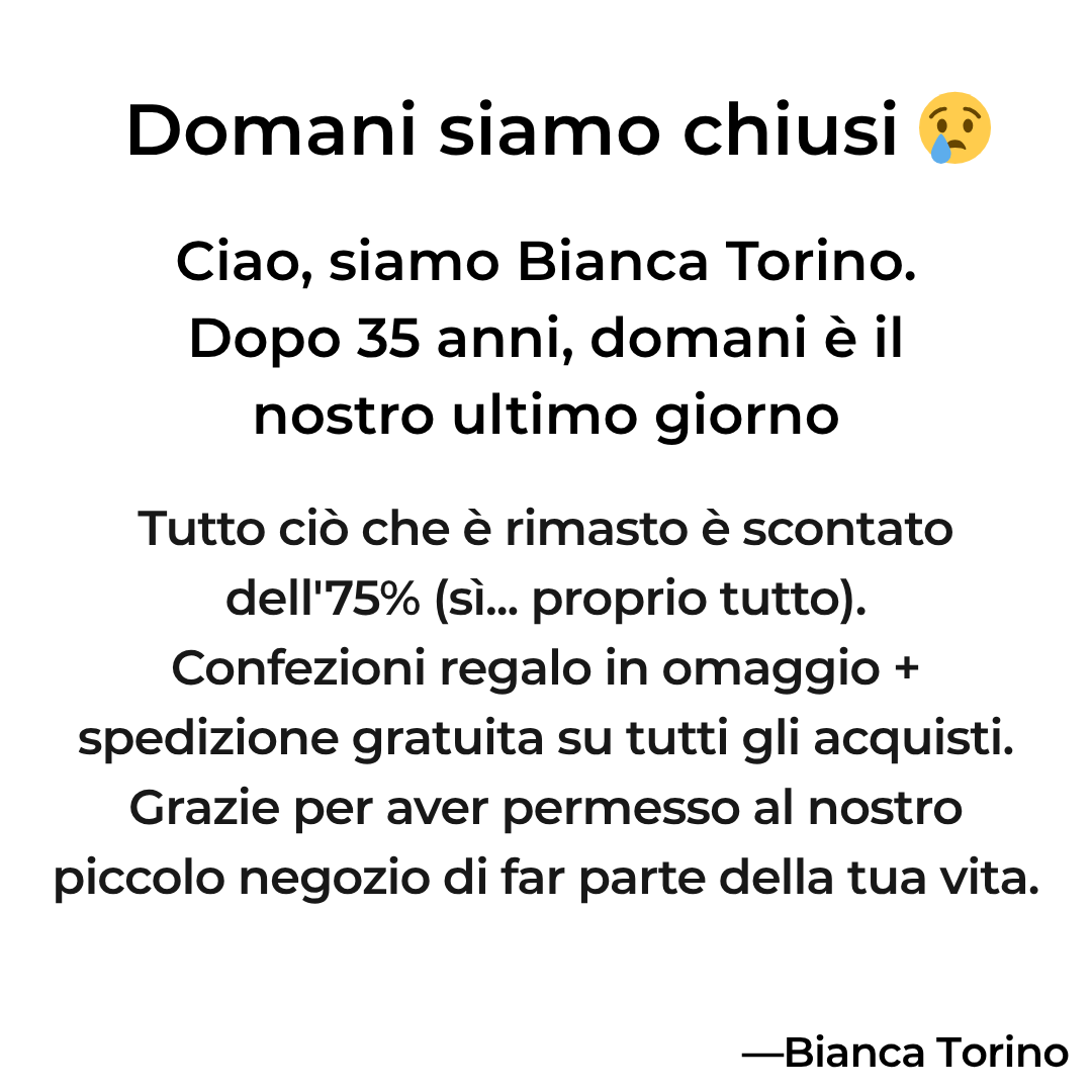 Bianca Torino Facebook ad