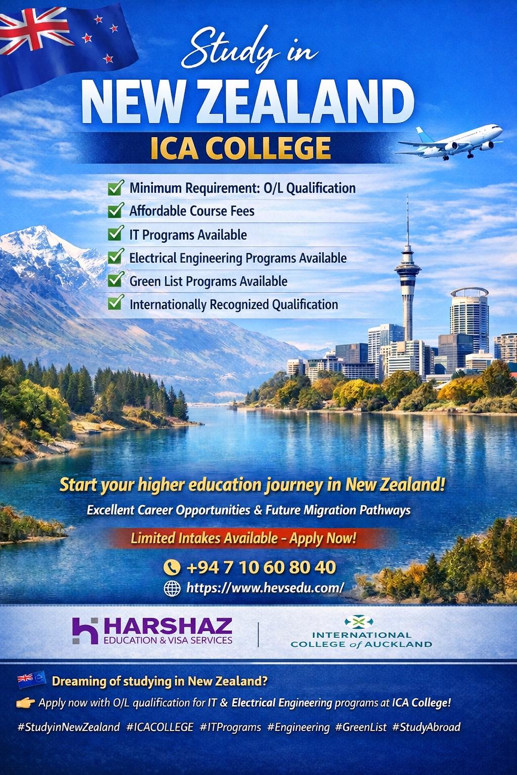 Harshaz Education and Visa service Facebook ad