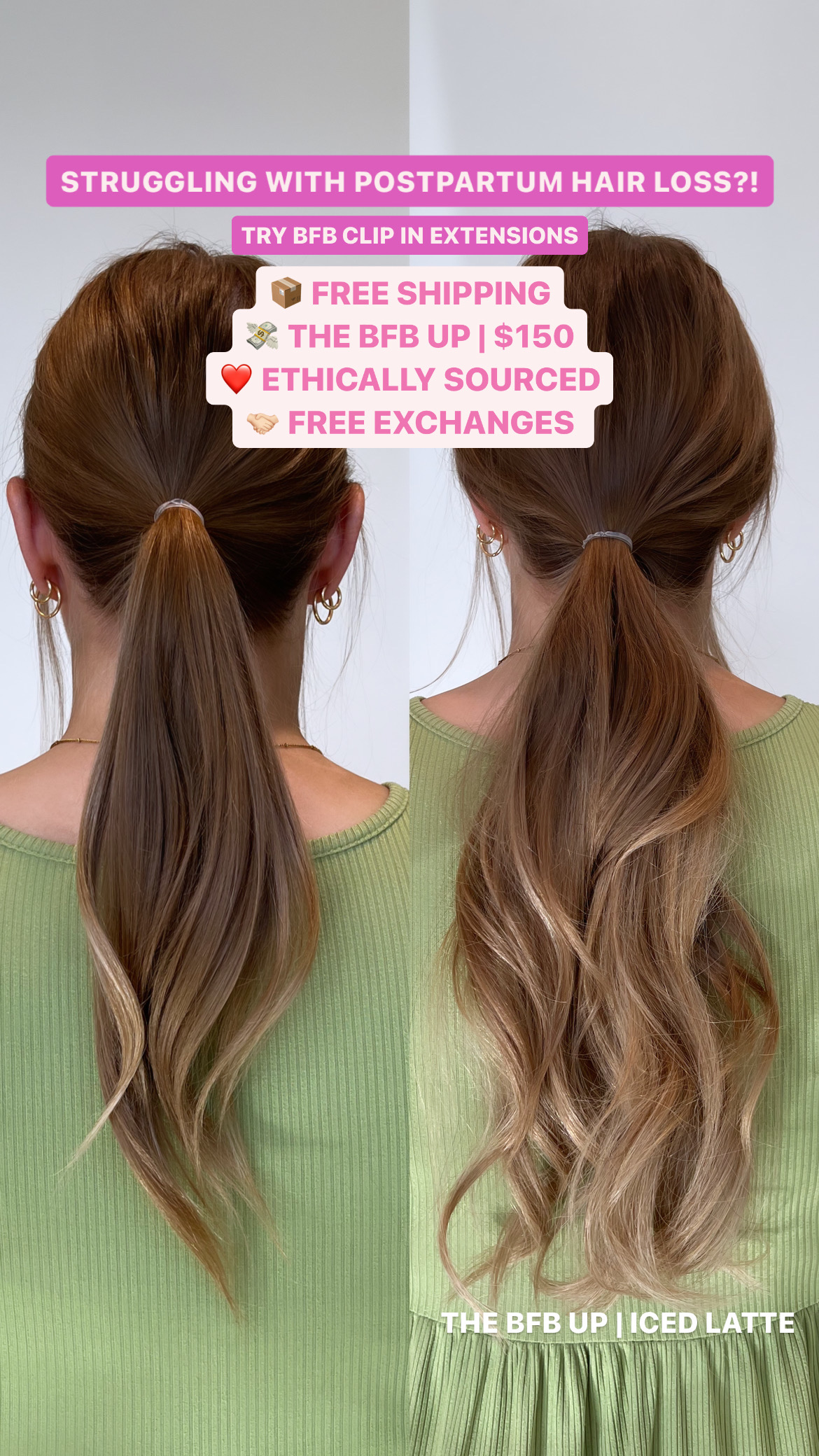 BFB Hair Facebook ad: Hair Extensions for Everyone