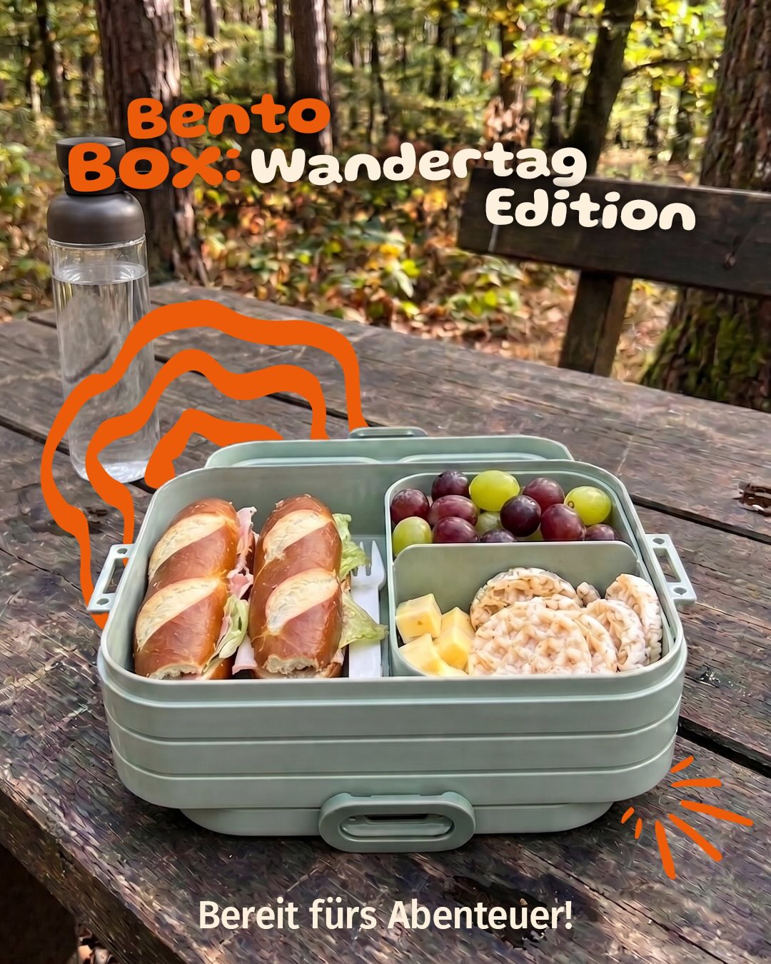 Müller Baby Kind Welt Facebook ad: Heute gehen wir Wandern!