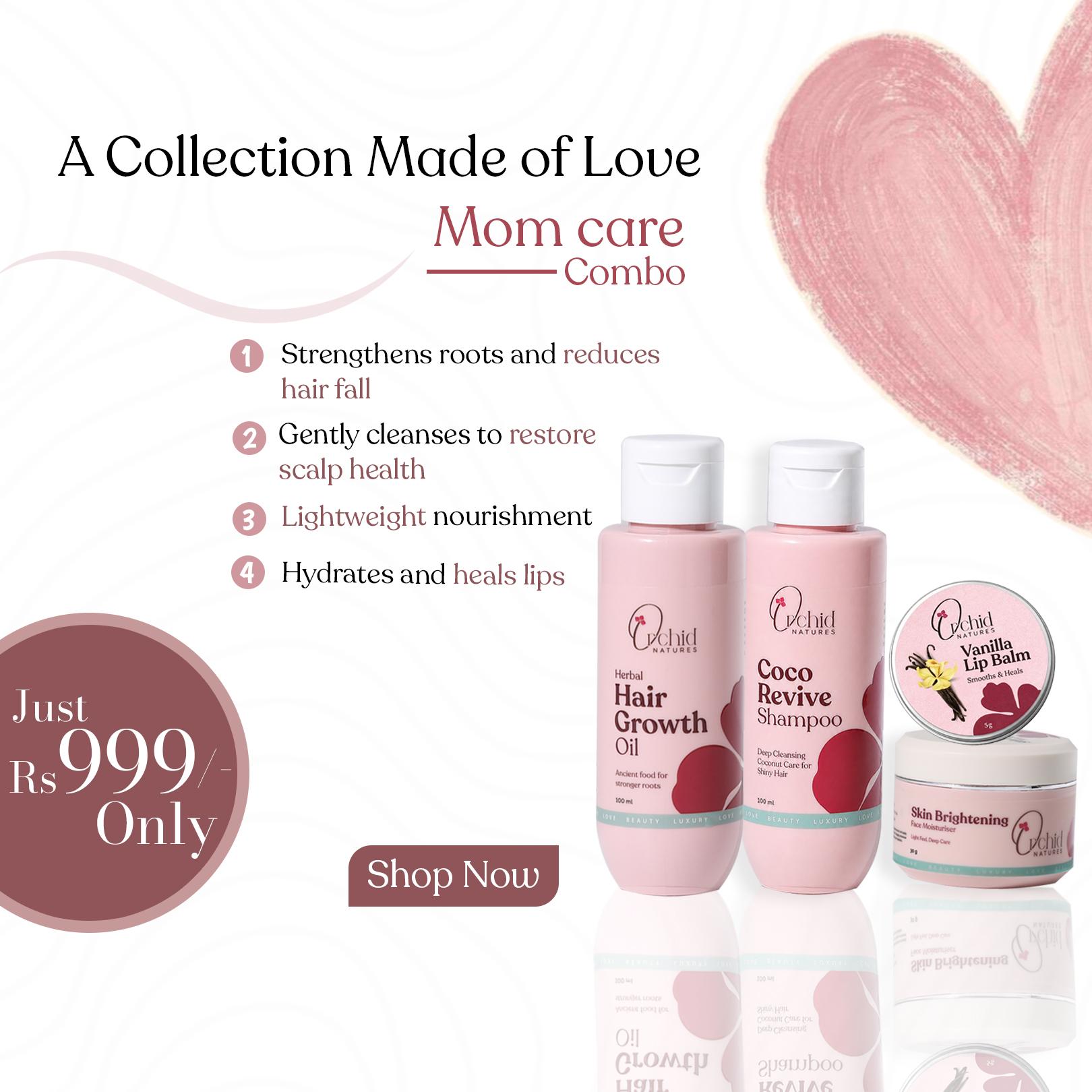 orchid_natures Facebook ad: Complete Mom Care Combo @ ₹999