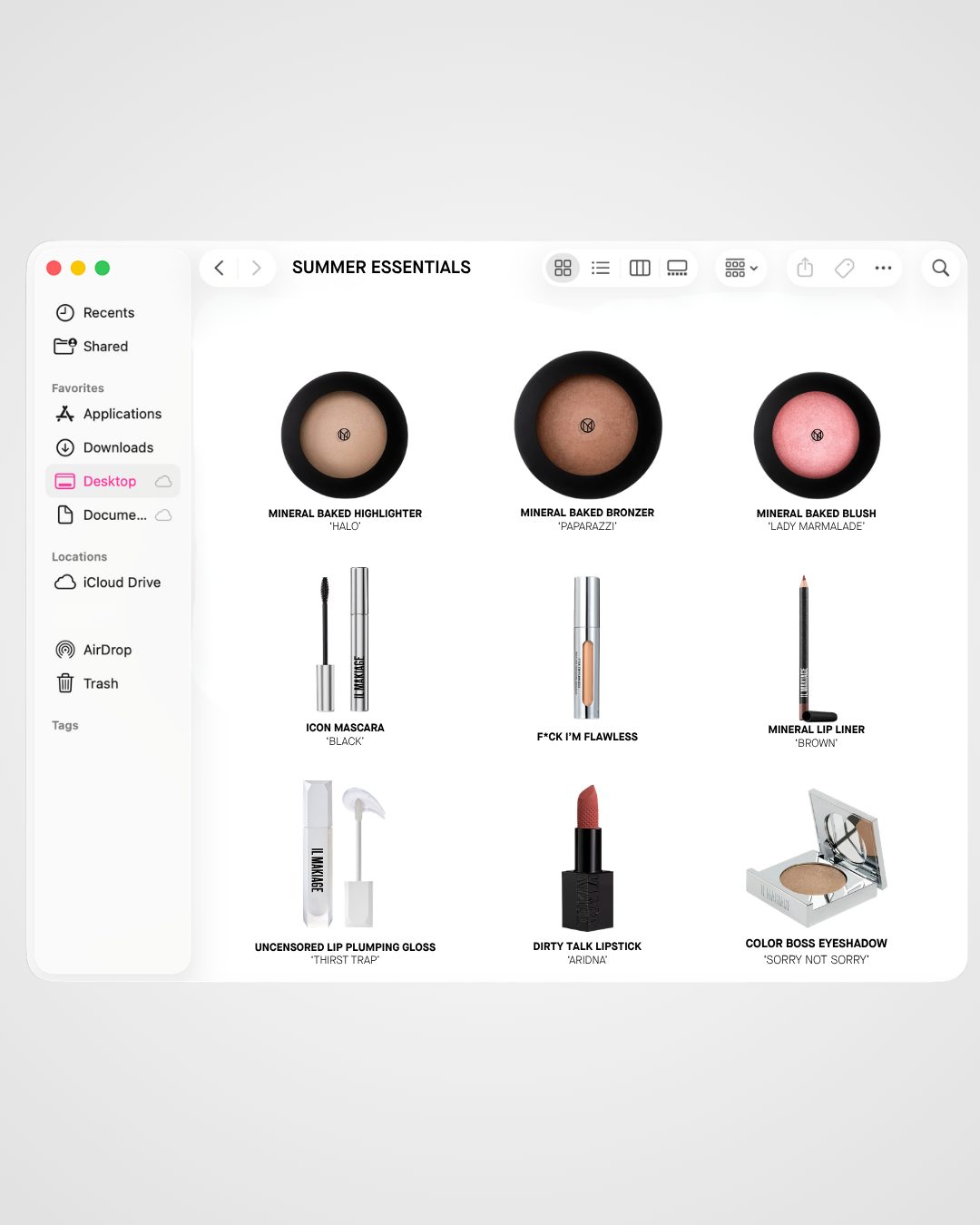IL MAKIAGE Facebook ad: Computah! Make my summer glam super chic and…