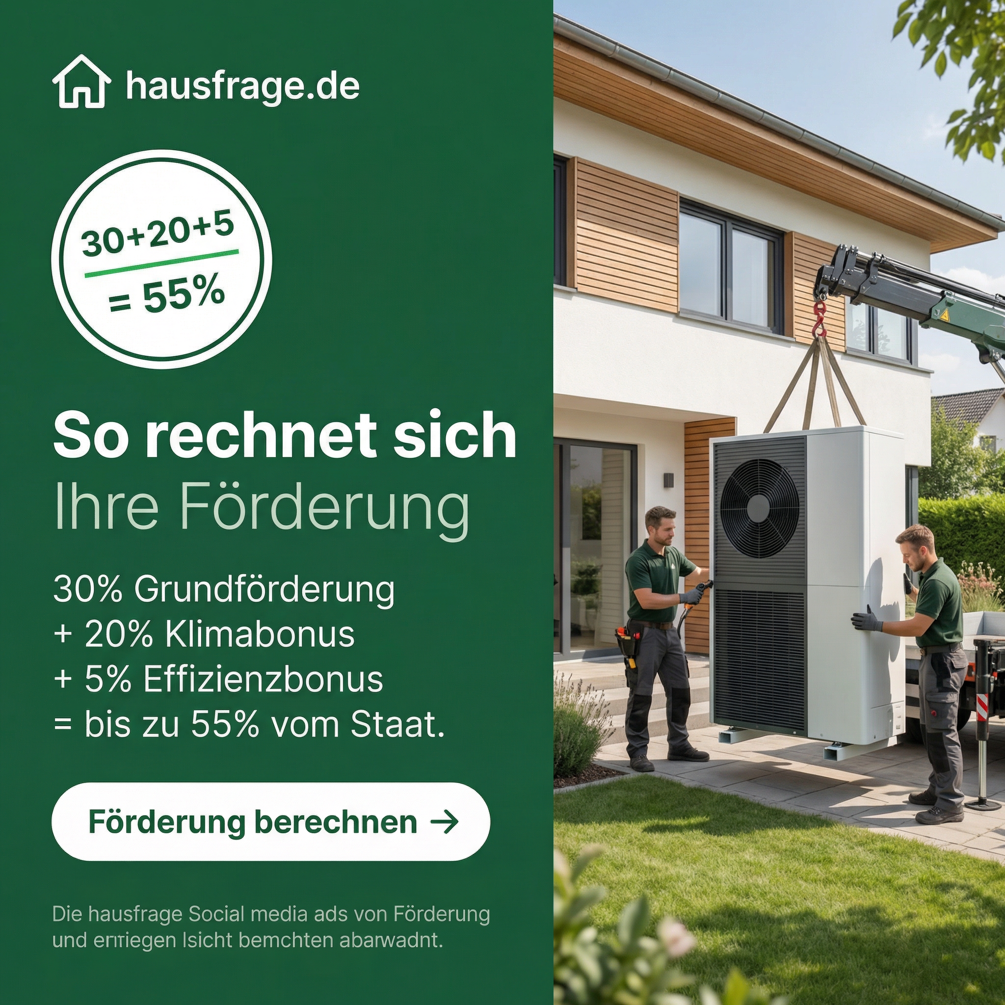 Hausfrage Facebook ad