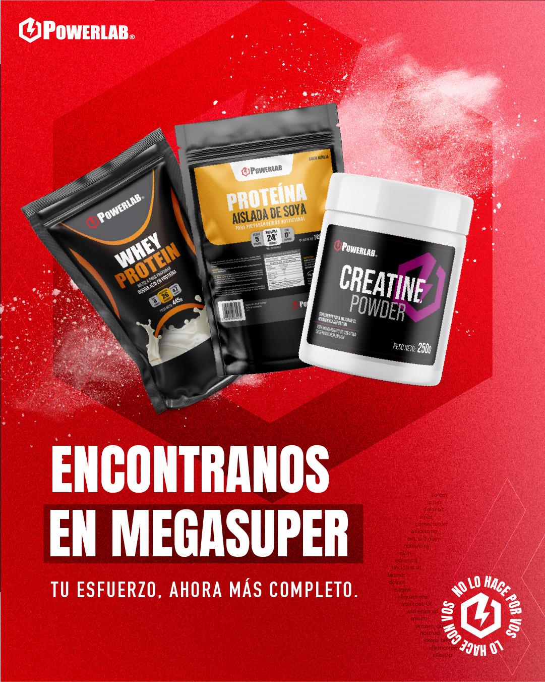 Powerlab CR Facebook ad: Escribinos