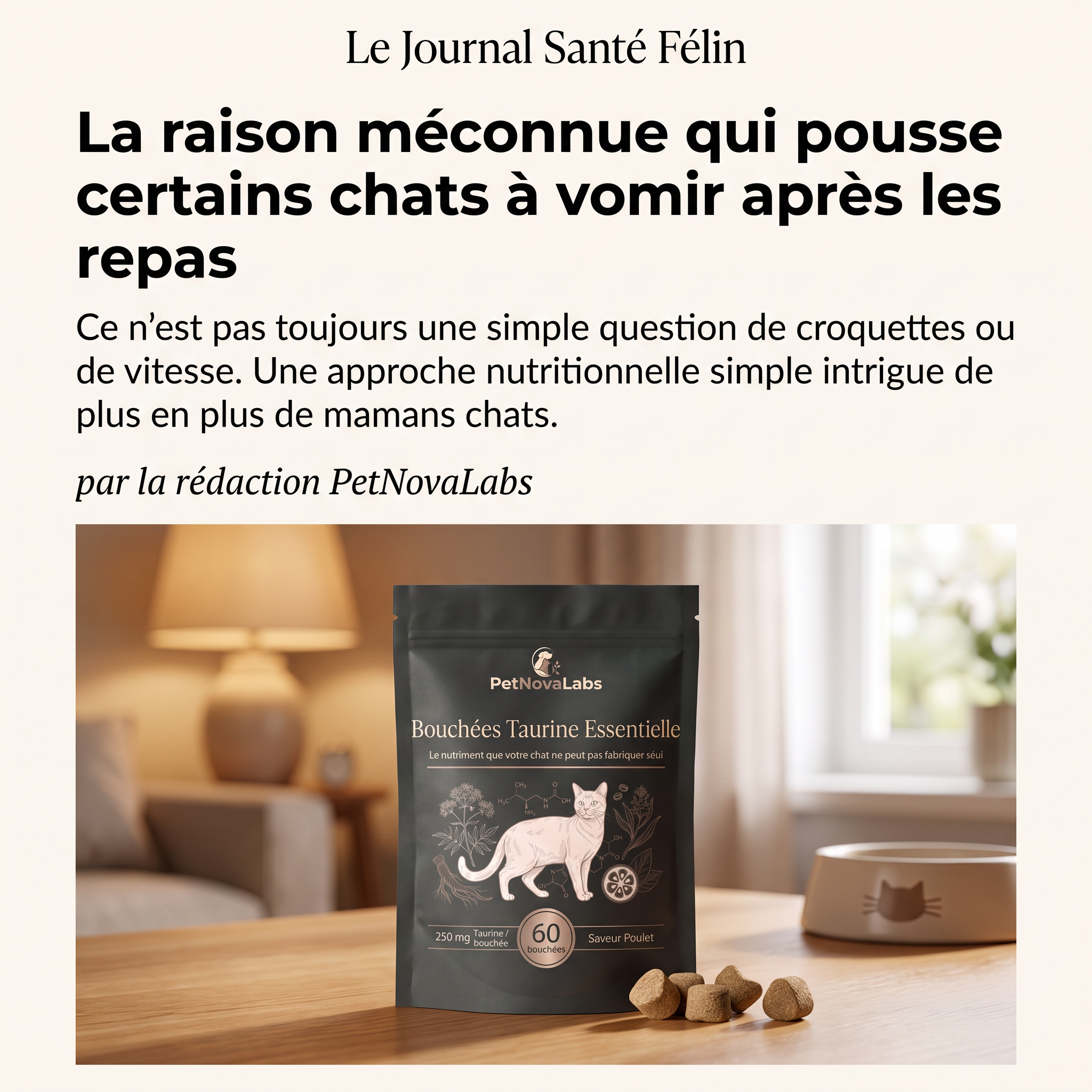 Sophie Martin Facebook ad: STOP: ne changez pas encore ses croquettes